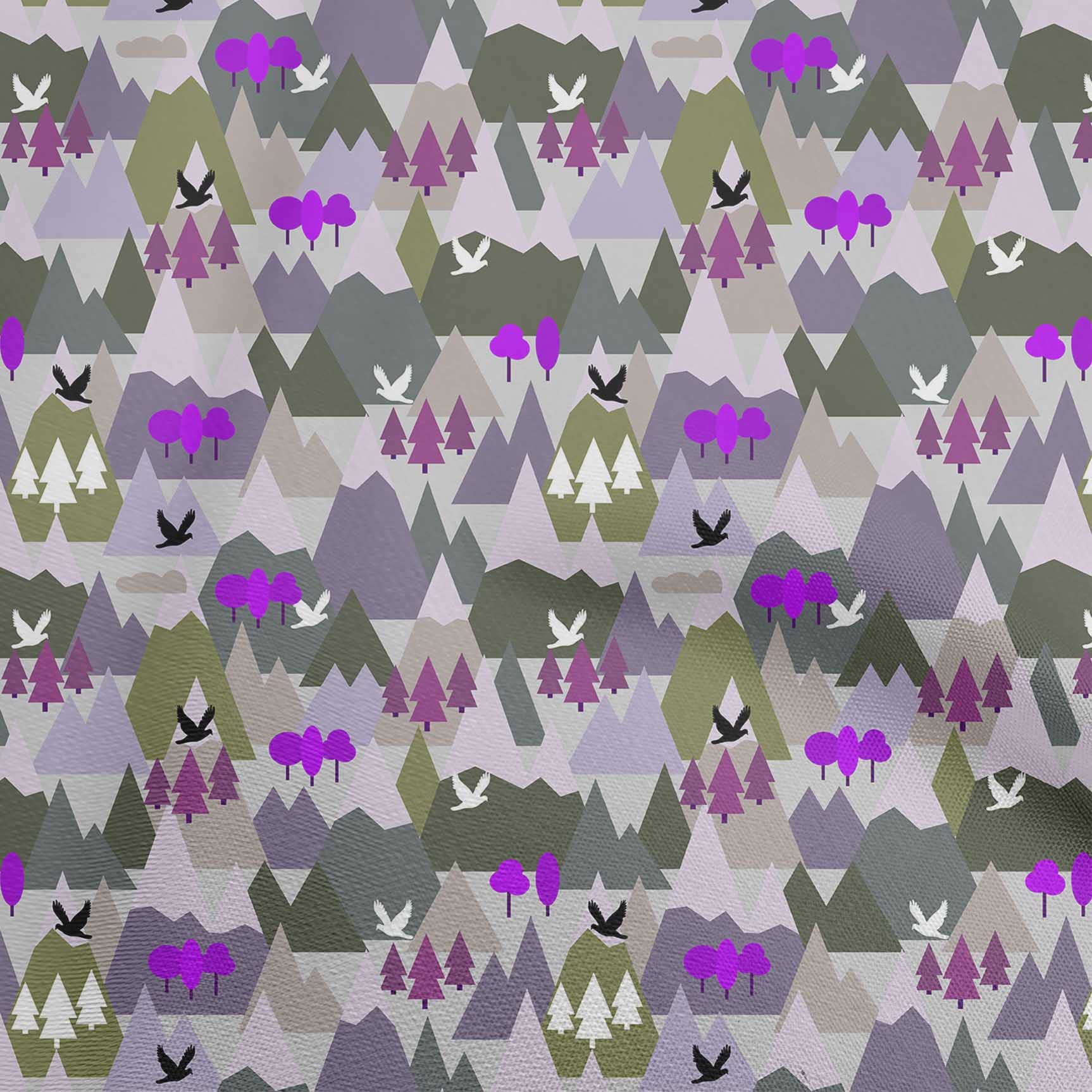 Premium Cotton Silk Blend Light Green Fabric for Kids - Mountains Pattern Quilting & Sewing Material by The Yard (42 Inch Wide) | Perfect for DIY Quilts, Children's Clothing & Home Decor Projects
