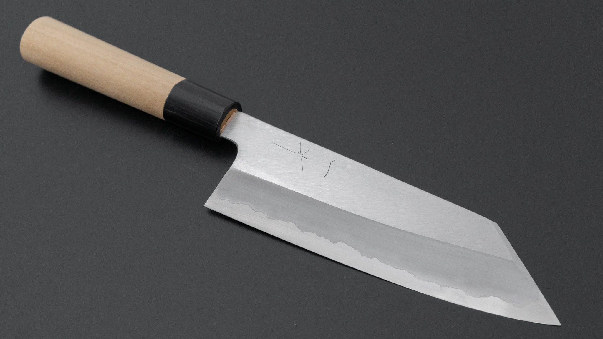 Hitohira Togashi White #1 Stainless Clad Migaki Bunka 180mm Japanese Chef Knife with Ho Wood D-Shaped Handle - Perfect for Slicing, Dicing & Vegetable Prep in Professional & Home Kitchens