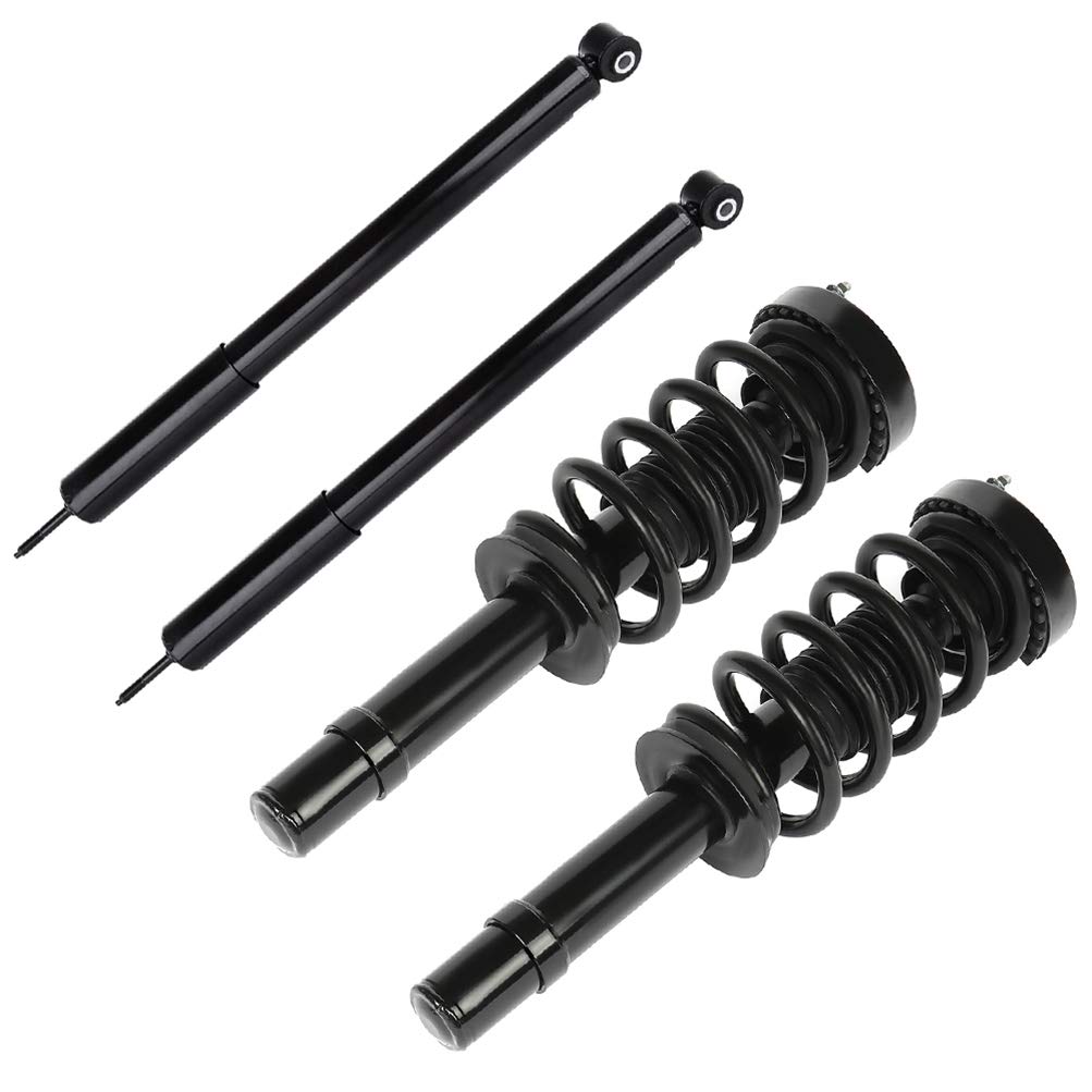ECCPP Complete Front & Rear Strut Assembly with Spring & Shock Absorber - Compatible with 2012-2017 Dodge Charger (Set of 4) | Smooth Ride & Enhanced Handling for City Driving & Highway Commutes