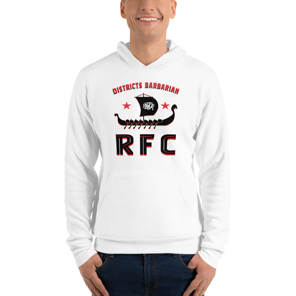 Districts Barbarian RFC Pullover Hoodie - Men's Casual Streetwear Hooded Sweatshirt for Gym, Outdoor & Everyday Wear
