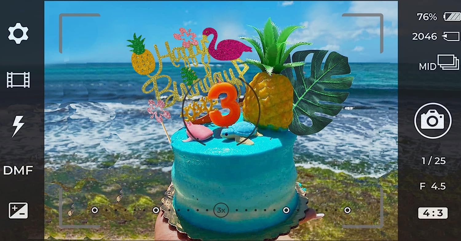LaVenty Moana Cake Topper - Flamingo Birthday Cake Decoration for Moana Themed Parties - Perfect for Birthday Cakes, Cupcakes & Dessert Table Decor