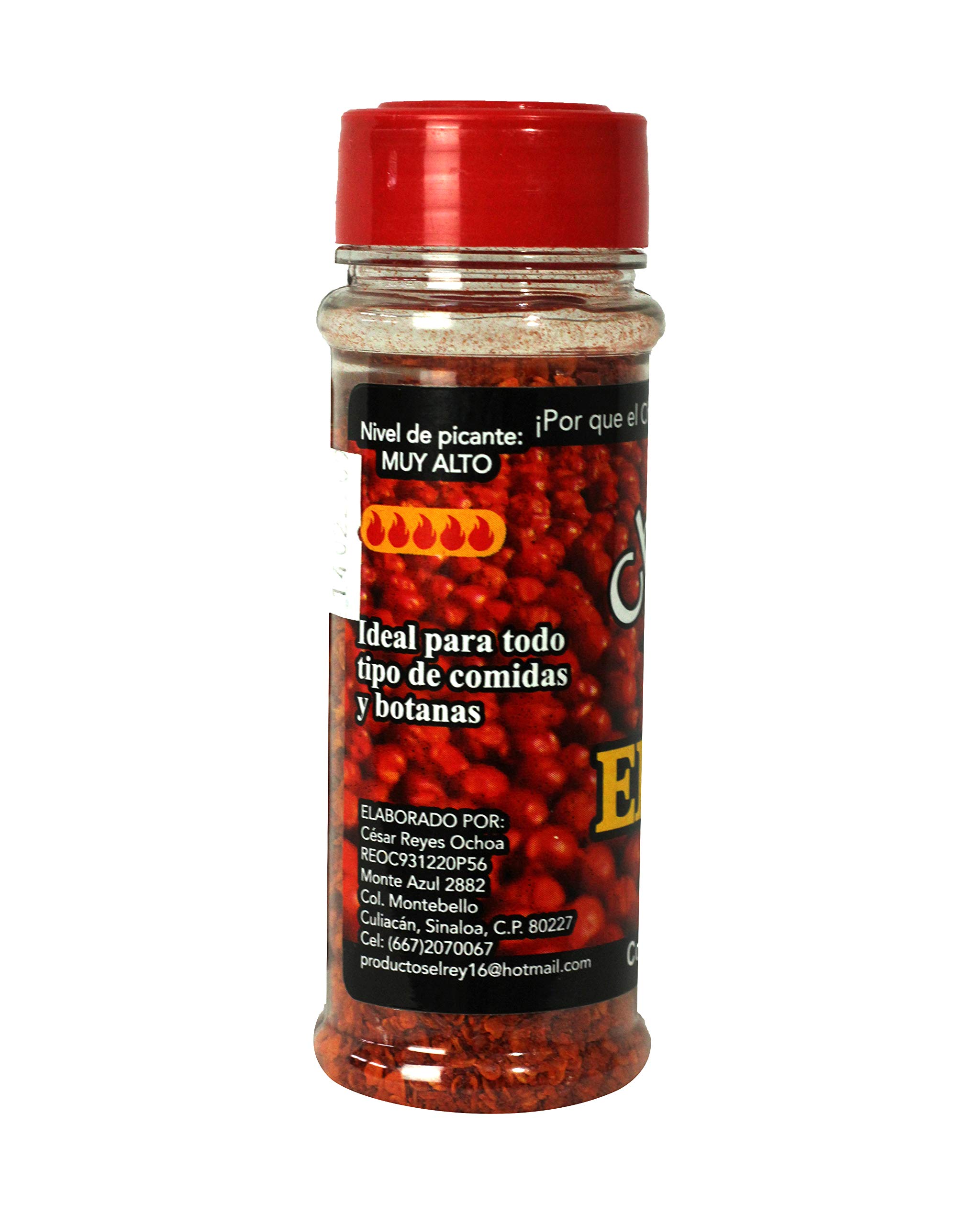 Chiltepin El Rey Hot Pepper Powder 1.76 Oz (12 Pack) - Authentic Mexican Spice for Cooking, Seasoning & Hot Sauce Making