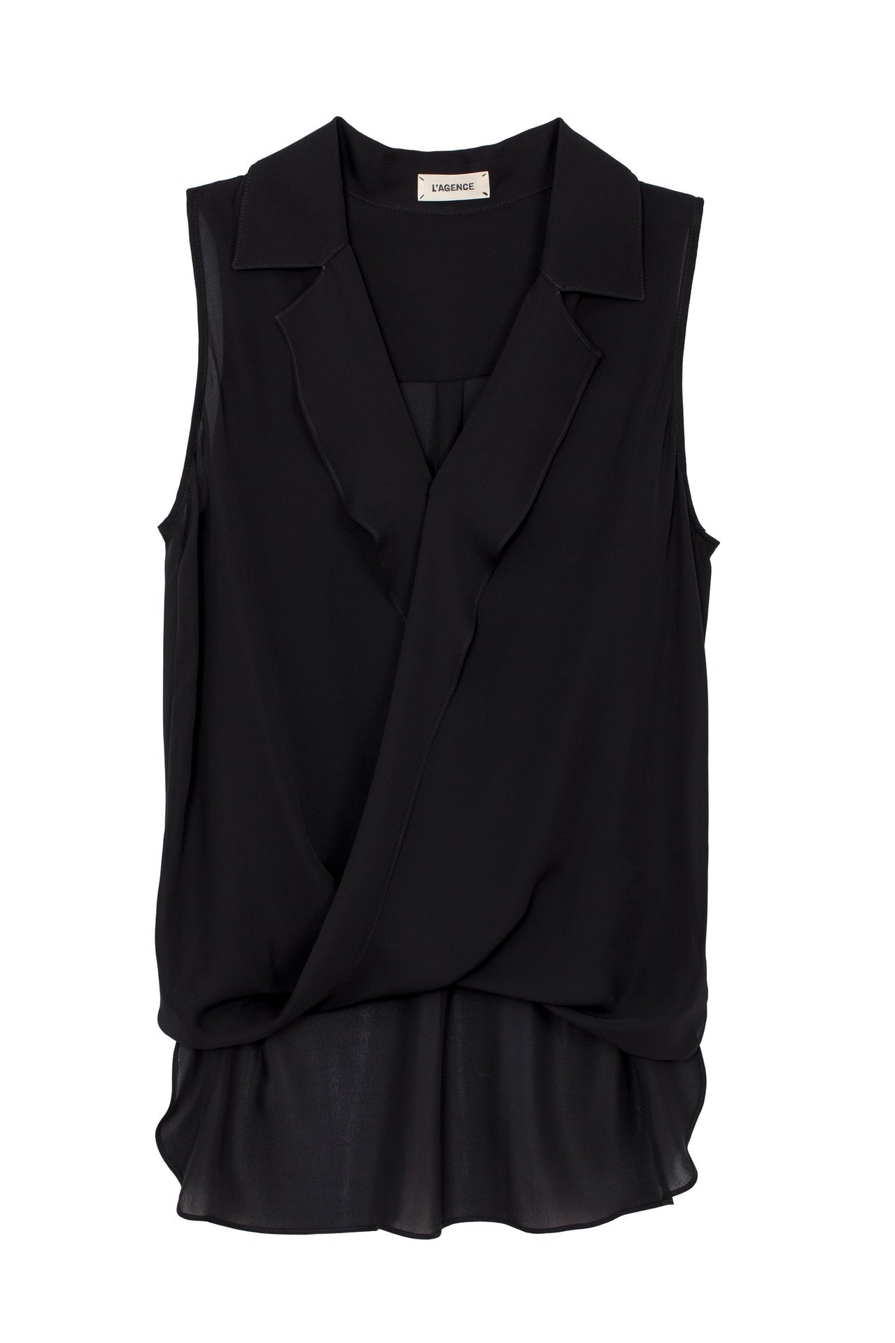 L'Agence Freja Women's Sleeveless Blouse - Elegant Casual Top for Office, Party & Summer Outfits