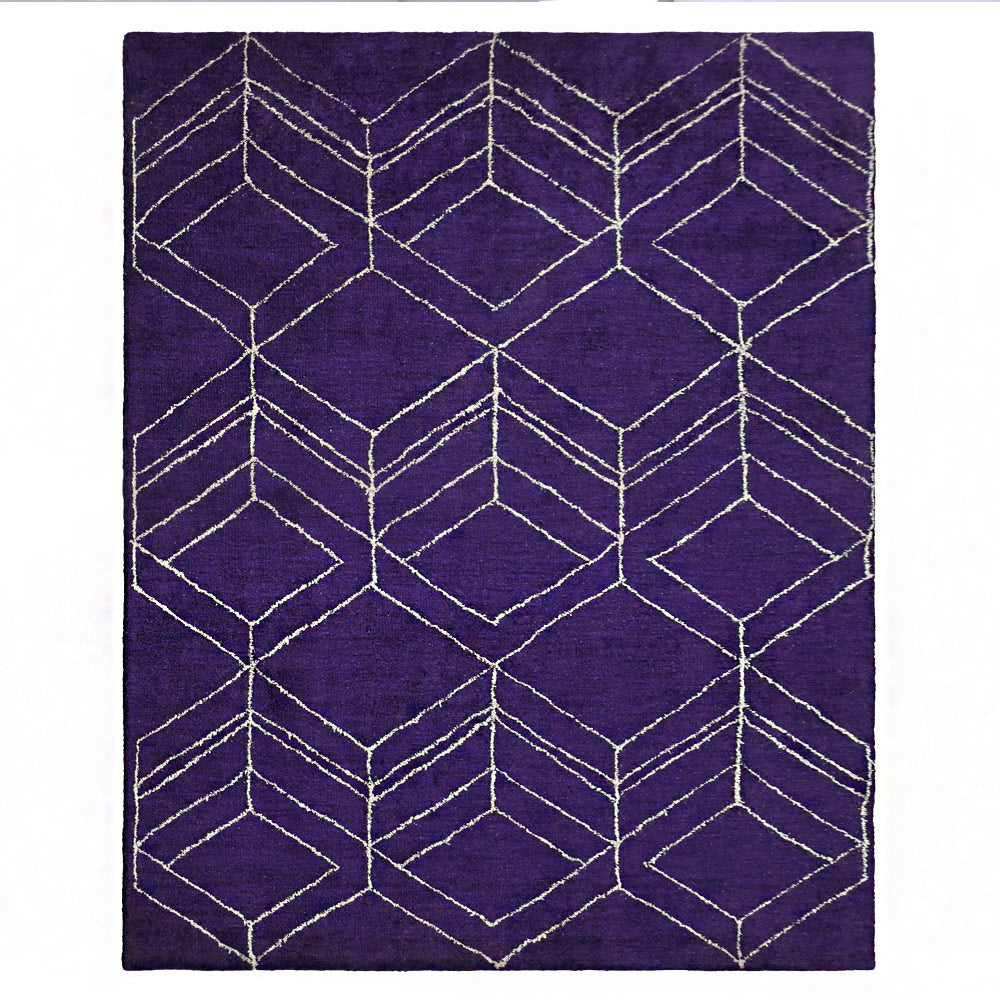 Handmade Prism Hand Knotted Rug - Premium Quality Wool Area Rug for Living Room, Bedroom & Dining Room Decor