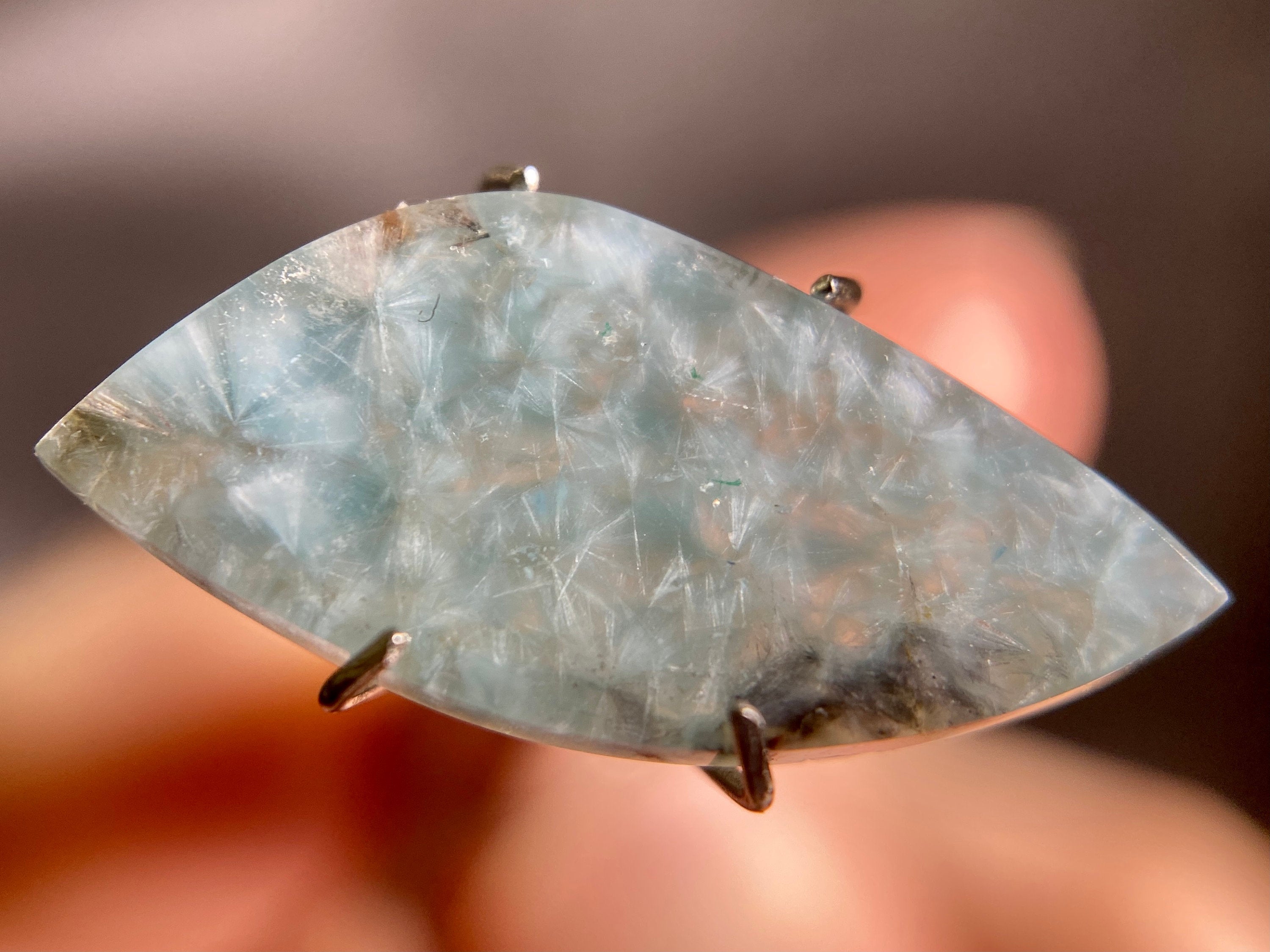 GILALITE Cabochon | Medusa Paraiba Quartz Solid Blue Marquise Gemstone for Jewelry Making (43985) - Perfect for Necklaces, Rings & DIY Craft Projects