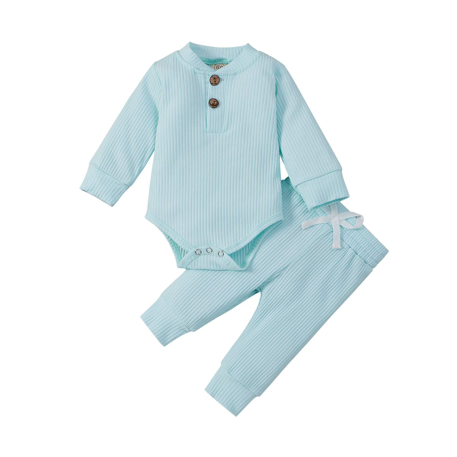 Adorable Newborn Baby Girl & Boy Fall Clothes - Soft Cotton Knitted Romper & Pants Set (3-24 Months) | Cozy Winter Outfits for Infants | Perfect for Family Photos, Holiday Gatherings & Daily Wear