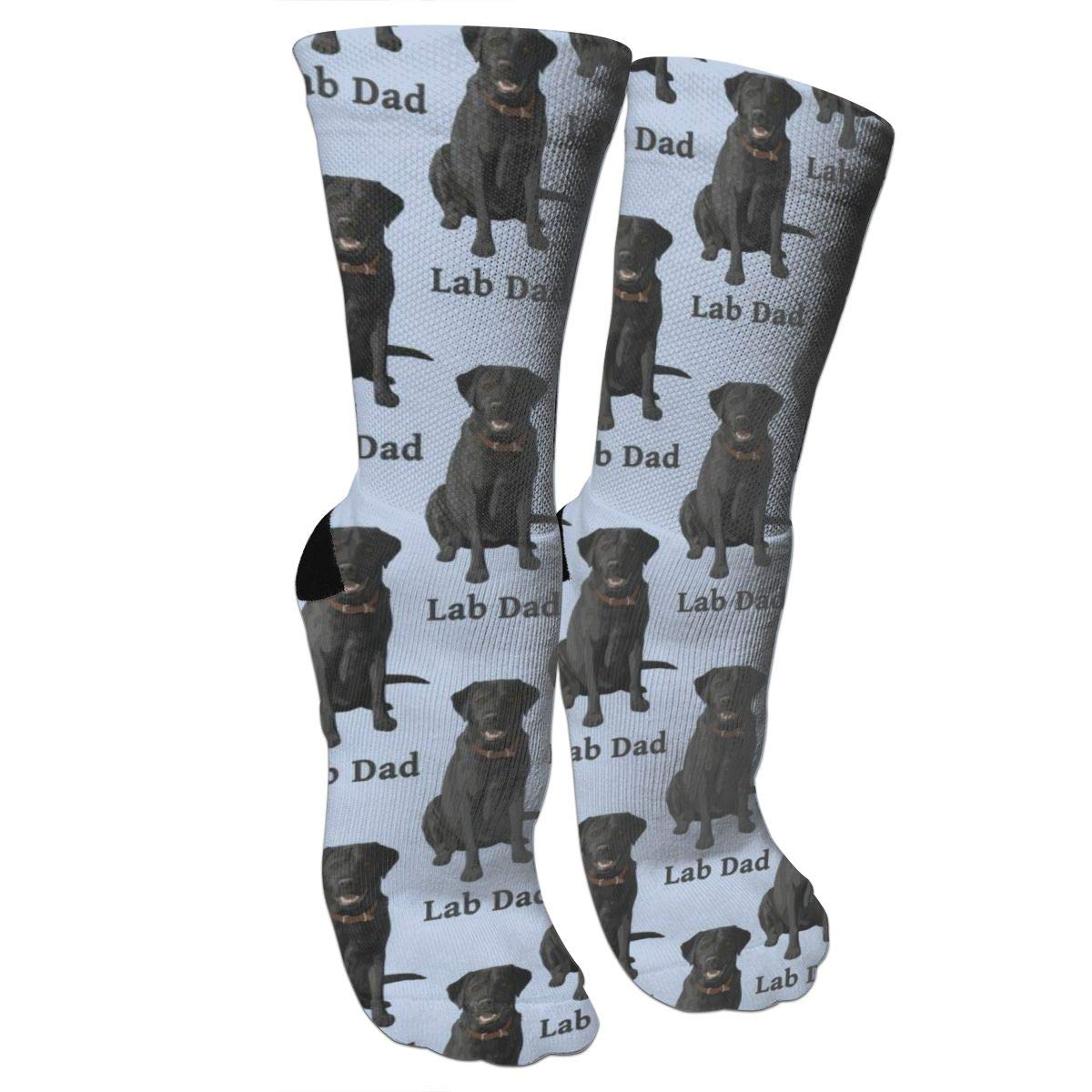 **Antfeagor Lab Dad Black Labrador Dog Compression Socks – Athletic Crew Socks for Men & Women – Knee-High Training, Soccer & Sport Socks – Soft & Breathable – Perfect for Running, Workouts & Christmas Gifts**