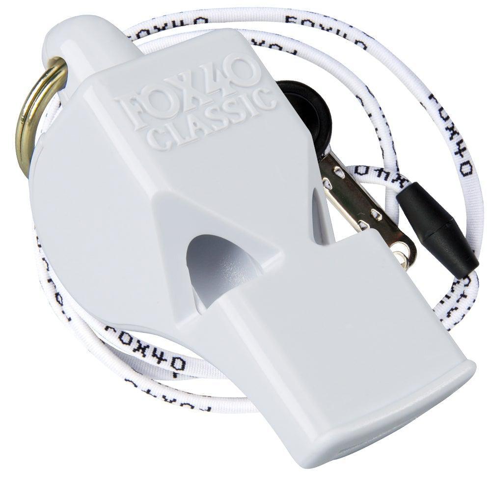 Fox 40 Classic Safety Whistle with Lanyard - Loud Emergency Whistle for Coaches, Referees, Lifeguards & Outdoor Activities - Perfect for Sports, Boating, Hiking & Survival Kits