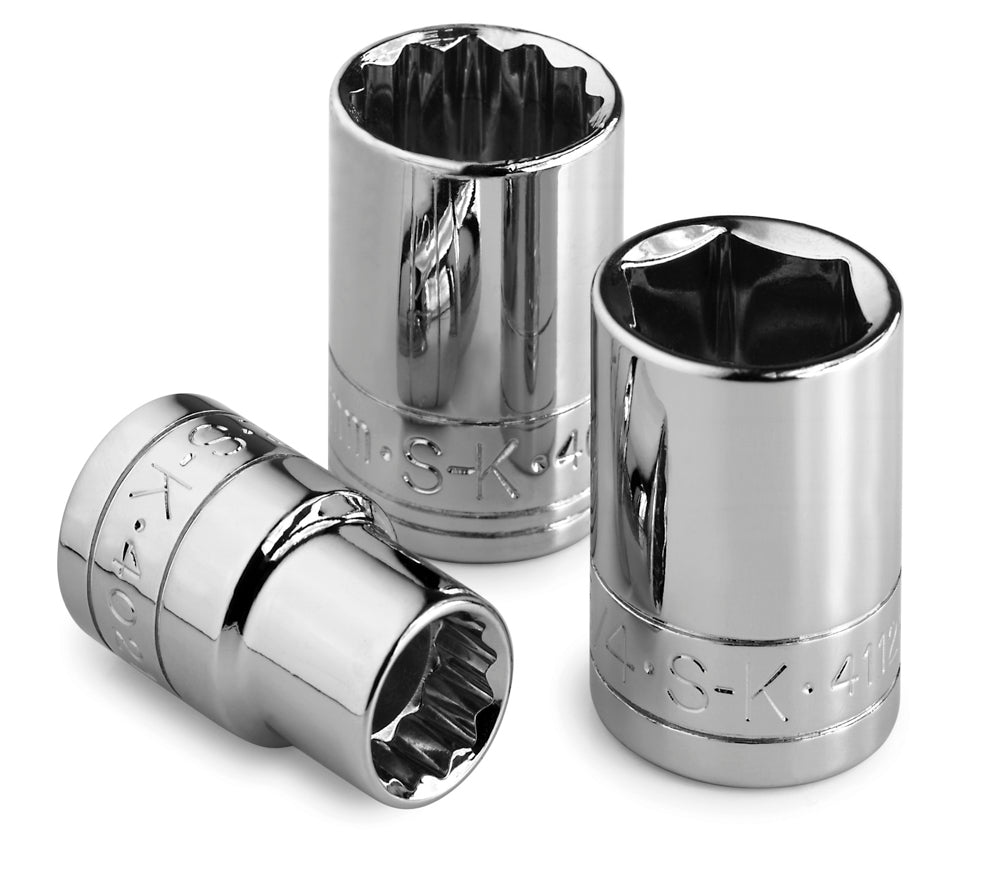 19/32 1/2 Drive 12-Point Fractional Standard Chrome Socket - Professional Automotive & Industrial Tool for Mechanics