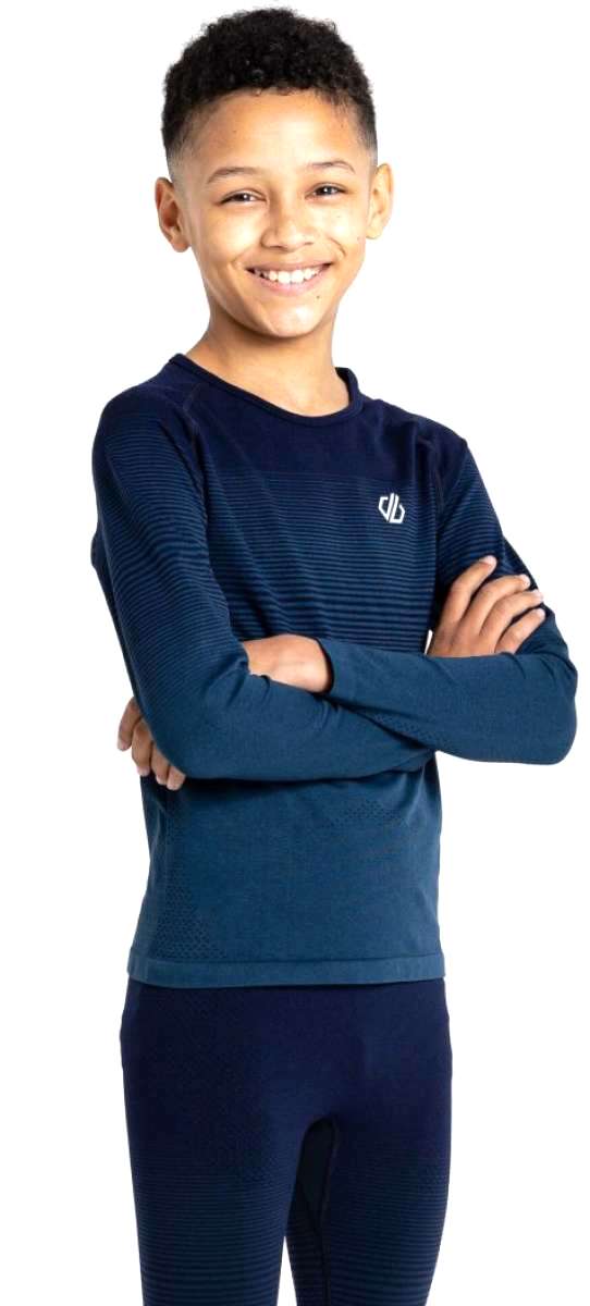 Dare2B Kid's In The Zone Base Layer Set 2024 - Thermal Underwear for Boys & Girls - Winter Warm Long Sleeve Shirt & Pants - Perfect for Skiing, Snowboarding & Cold Weather Activities