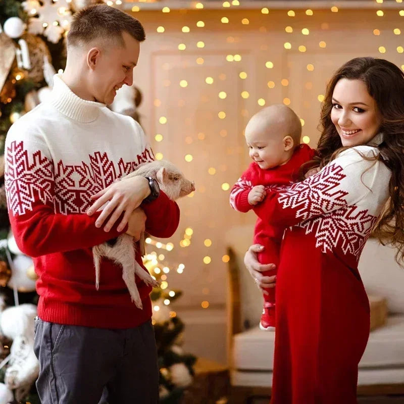Premium Family Matching Christmas Sweaters - Festive Holiday Outfits for Family Photos & Cozy Winter Gatherings