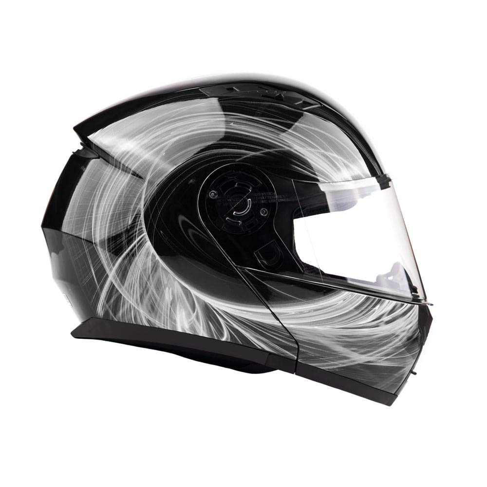 DOT Approved Modular Motorcycle Helmet for Adults - Full Face Flip-Up Design with Retractable Sunglasses (Typhoon TH158) - Perfect for Street Riding, Commuting & Long-Distance Tours