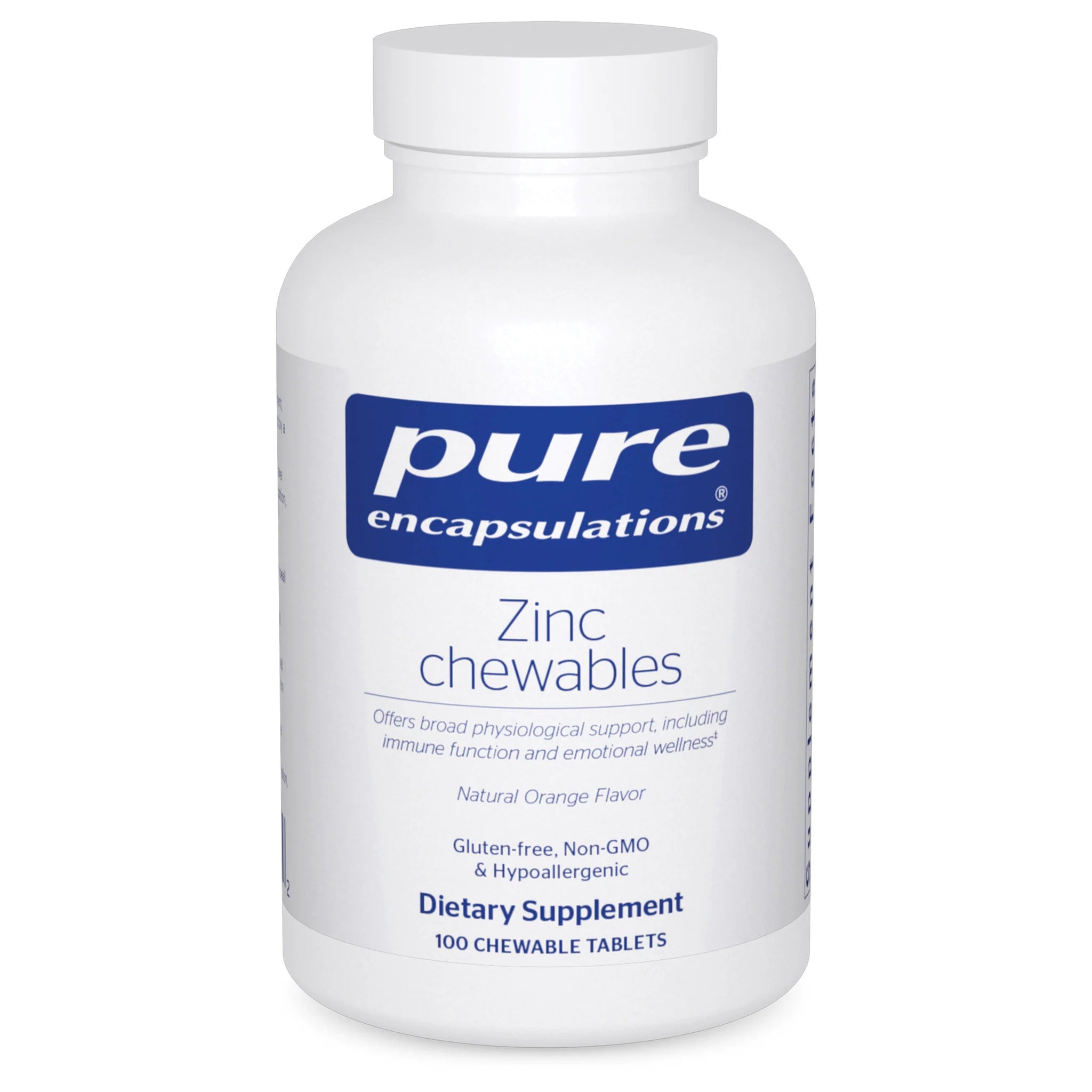 Pe Zinc Chewables 100 Tablets - Immune Support Supplement for Adults & Kids - Great for Cold & Flu Season