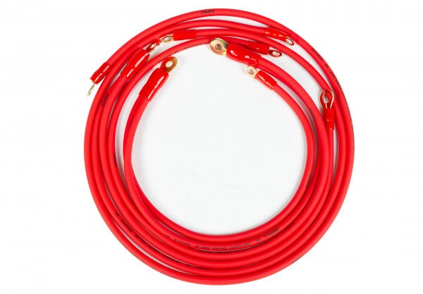 1995-1999 Nissan Maxima Performance Grounding Wire Kit - Red 606360R - Improve Electrical System & Engine Performance for Better Acceleration & Fuel Efficiency