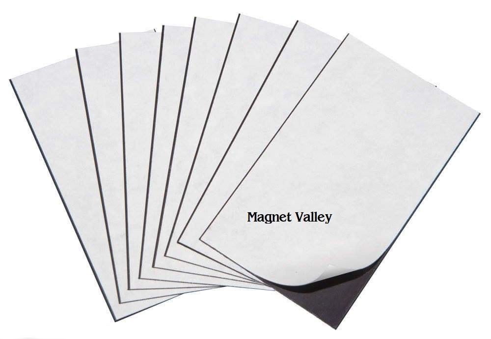 Magnet Valley 500 Magnetic Business Cards - Peel & Stick Adhesive Magnets (20 mil) for DIY Marketing, Advertising & Promotions | Perfect for Fridge, Office, Retail Displays & Trade Shows