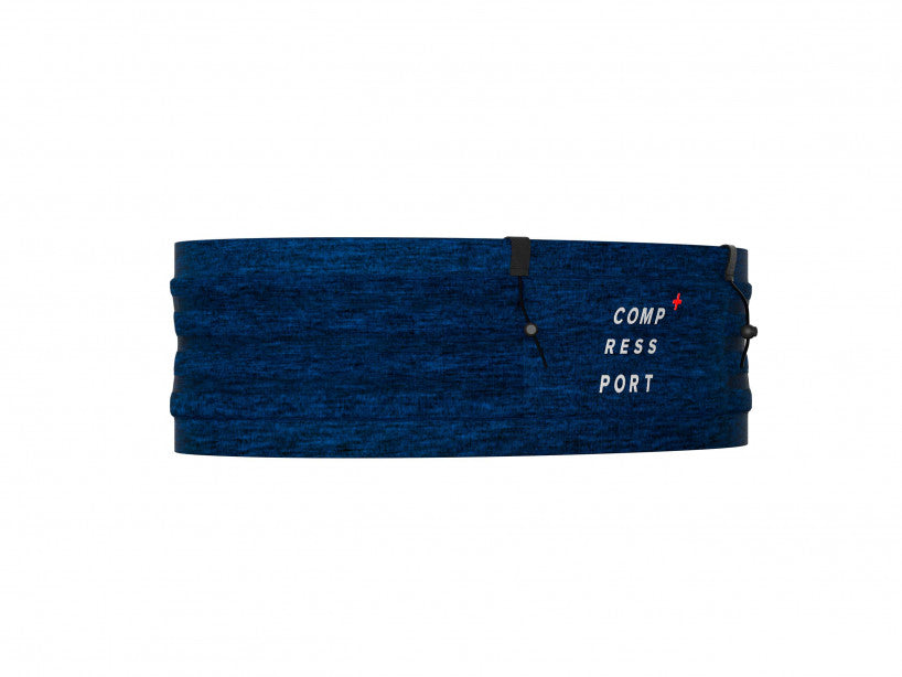 Compressport Unisex Free Belt Pro - Lightweight Running Belt for Men & Women, Blue (CU00011B_500) - Perfect for Jogging, Hiking & Travel Accessories