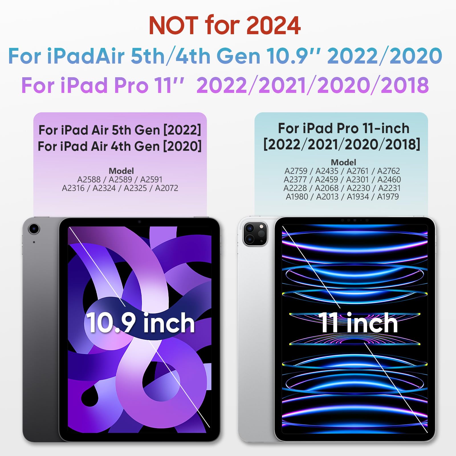 HXCASEAC iPad Pro 11 Inch Case (4th/3rd/2nd/1st Gen) - Shockproof Kids Protective Cover with C-Hook Hand Strap, Built-in Screen Protector & Apple Pencil Holder, Compatible with iPad Pro 11 2022/2021/2020/2018 (Blue) - Perfect for School, Travel and Outdoor Activities