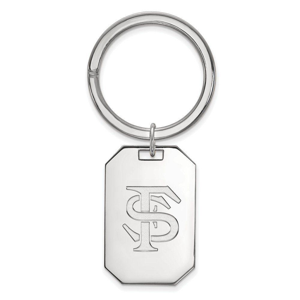 Florida State Keychain - Sterling Silver Key Ring - Perfect for Gifts, Travel & Home Decor