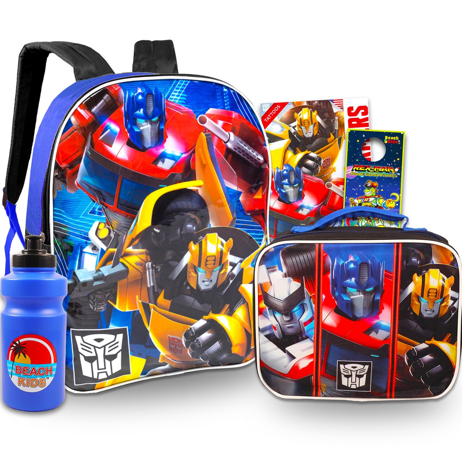 Transformers Backpack and Lunch Box Set for Boys - 15