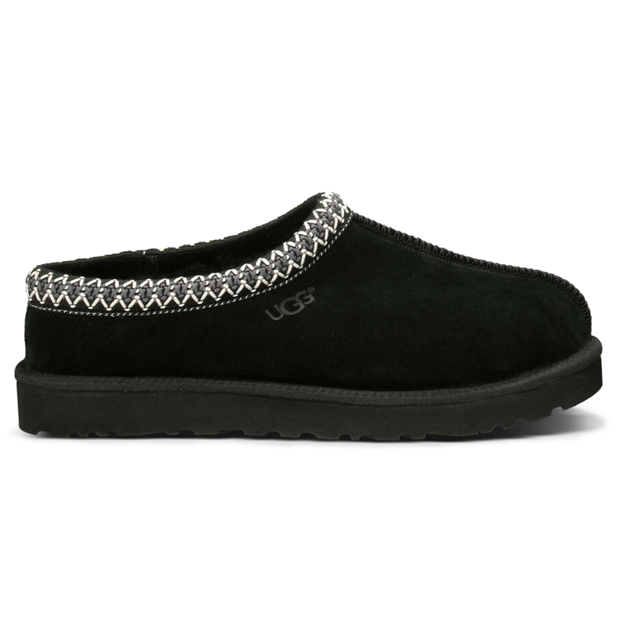 UGG Tasman Black Slippers for Women - Cozy Indoor/Outdoor House Shoes with Sheepskin Lining - Perfect for Home, Lounge & Winter Comfort
