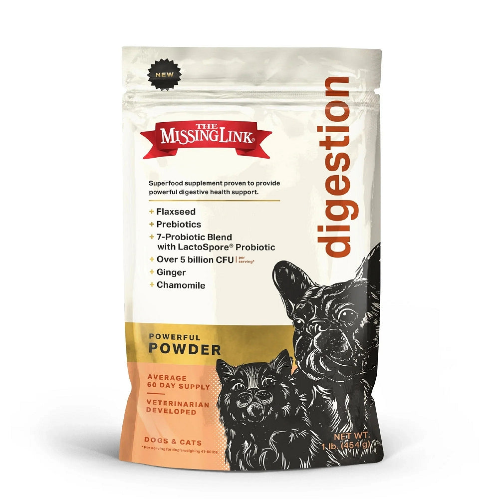 Natural Digestive Support Powder for Dogs & Cats - Probiotic & Enzyme Formula for Upset Stomach, Diarrhea Relief & Gut Health | Perfect for Sensitive Stomachs, After Meals & Travel Anxiety