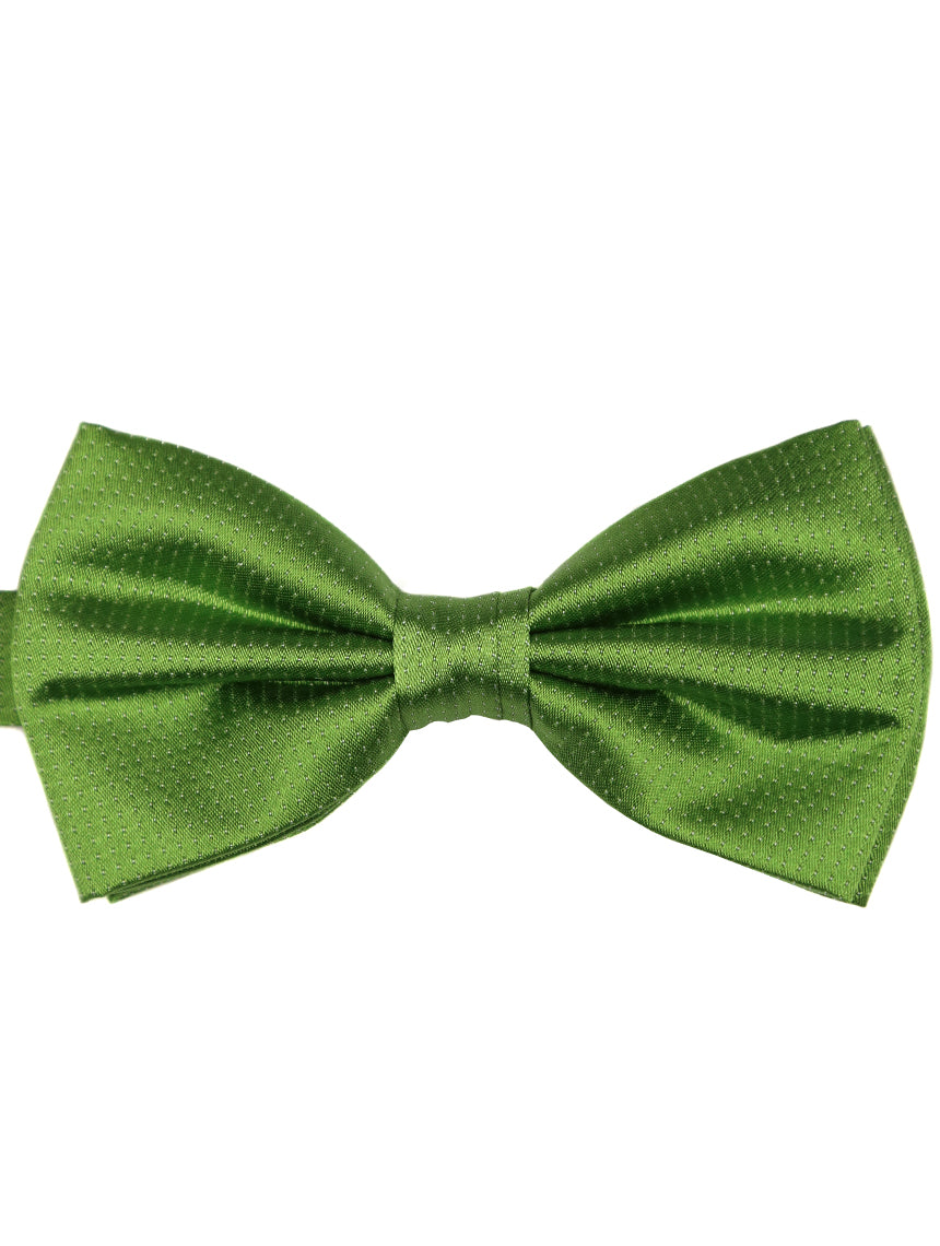DÉCLIC Classic Microdot Bow Tie for Men - Stylish Green Pre-Tied Bowtie for Weddings, Parties & Formal Events