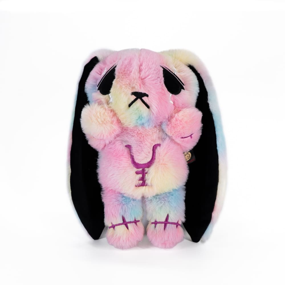 Plushie Dreadfuls Anxiety Rabbit Tie Dye Limited Edition Stuffed Animal - Soft Plush Toy for Stress Relief, Anxiety Comfort & Emotional Support