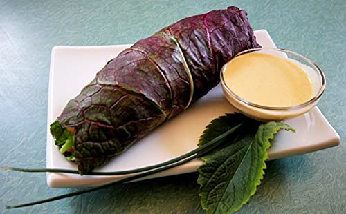 Red Giant Mustard 150 - 40K Heirloom Seeds | Spicy Chinese Mustard Greens for Salads & Cooking | Non-GMO, High Yield Garden Planting (1000 Seeds) | Perfect for Home Gardens, Urban Farming & Organic Recipes