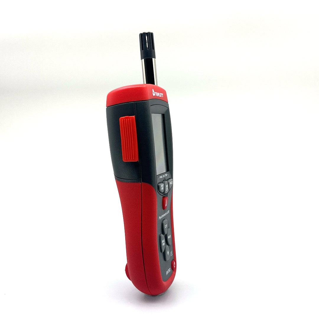 Digital Psychrometer and Infrared Thermometer (RHT52) - Accurate Humidity & Temperature Meter for HVAC, Industrial, and Home Use