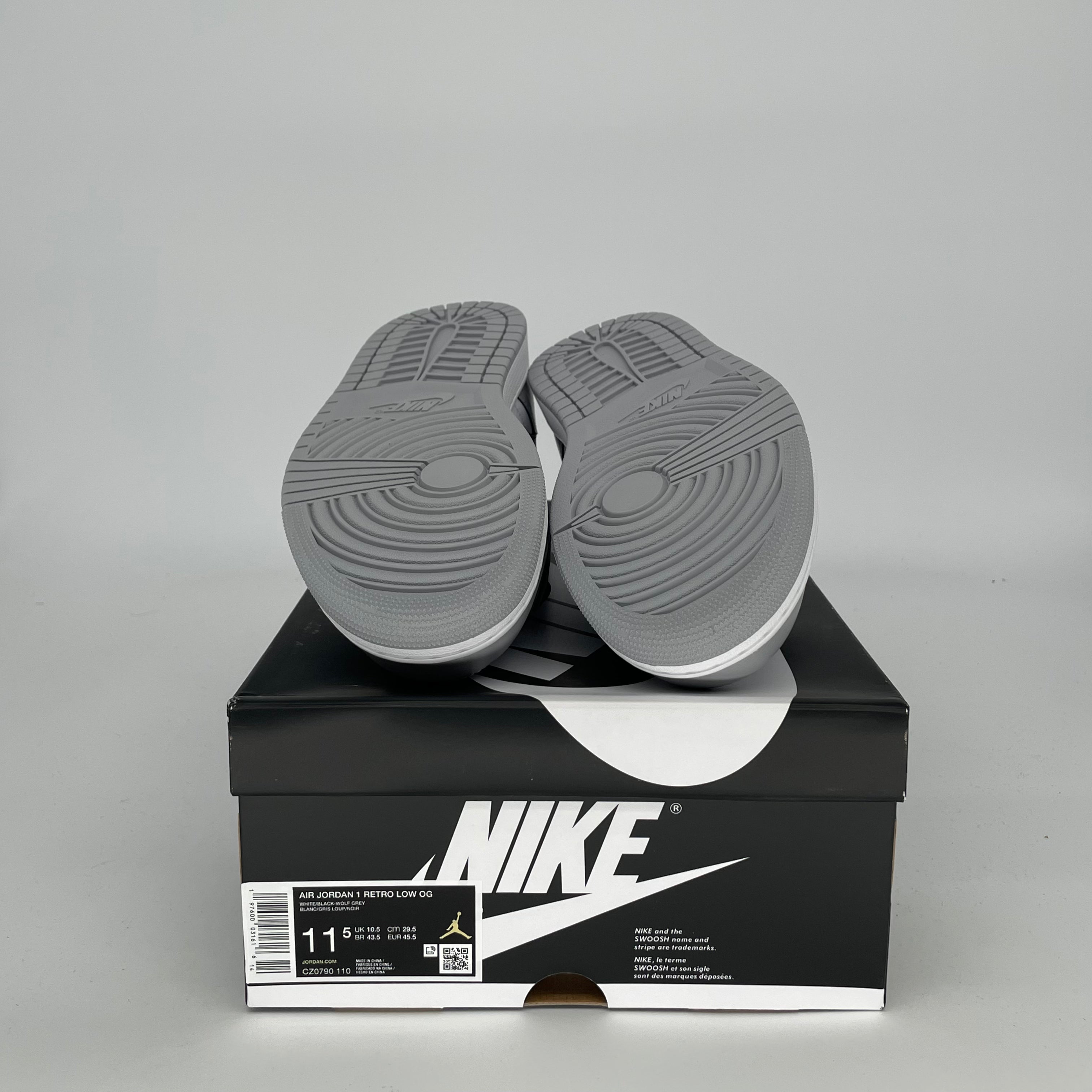 AIR JORDAN 1 LOW BARONS Men's Sneakers - Size 11.5 (CZ0790-110) | Retro Basketball Shoes for Casual Wear & Street Style