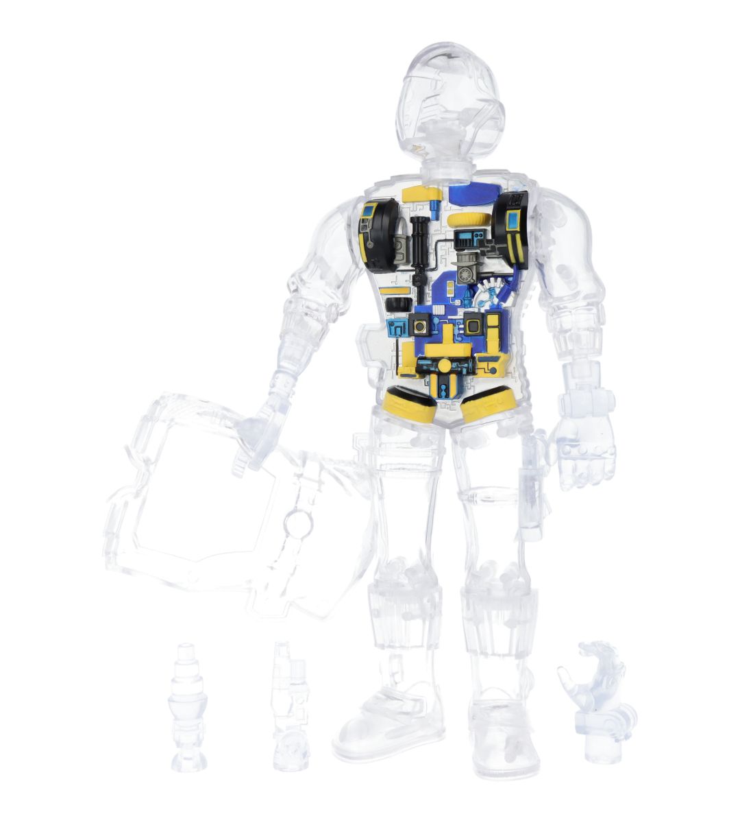 G.I. Joe Super Cyborg Cobra B.A.T. Clear ReAction Figure - Collectible Action Figure for Display & Play - Perfect for Fans, Collectors, and Toy Enthusiasts