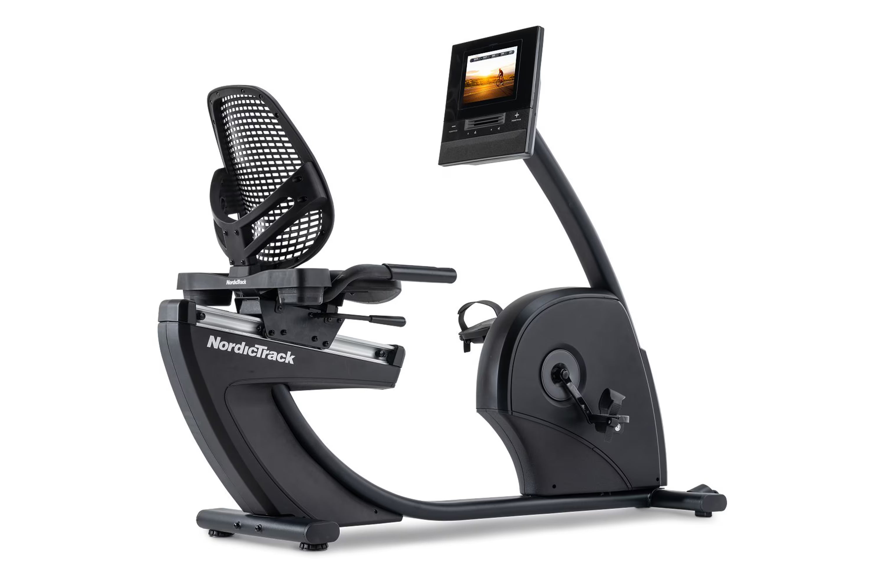 NordicTrack NEW 10 Recumbent Exercise Bike - Low-Impact Indoor Cycling Bike with Comfortable Seat & LCD Display - Perfect for Home Gym, Physical Therapy & Senior Fitness Workouts