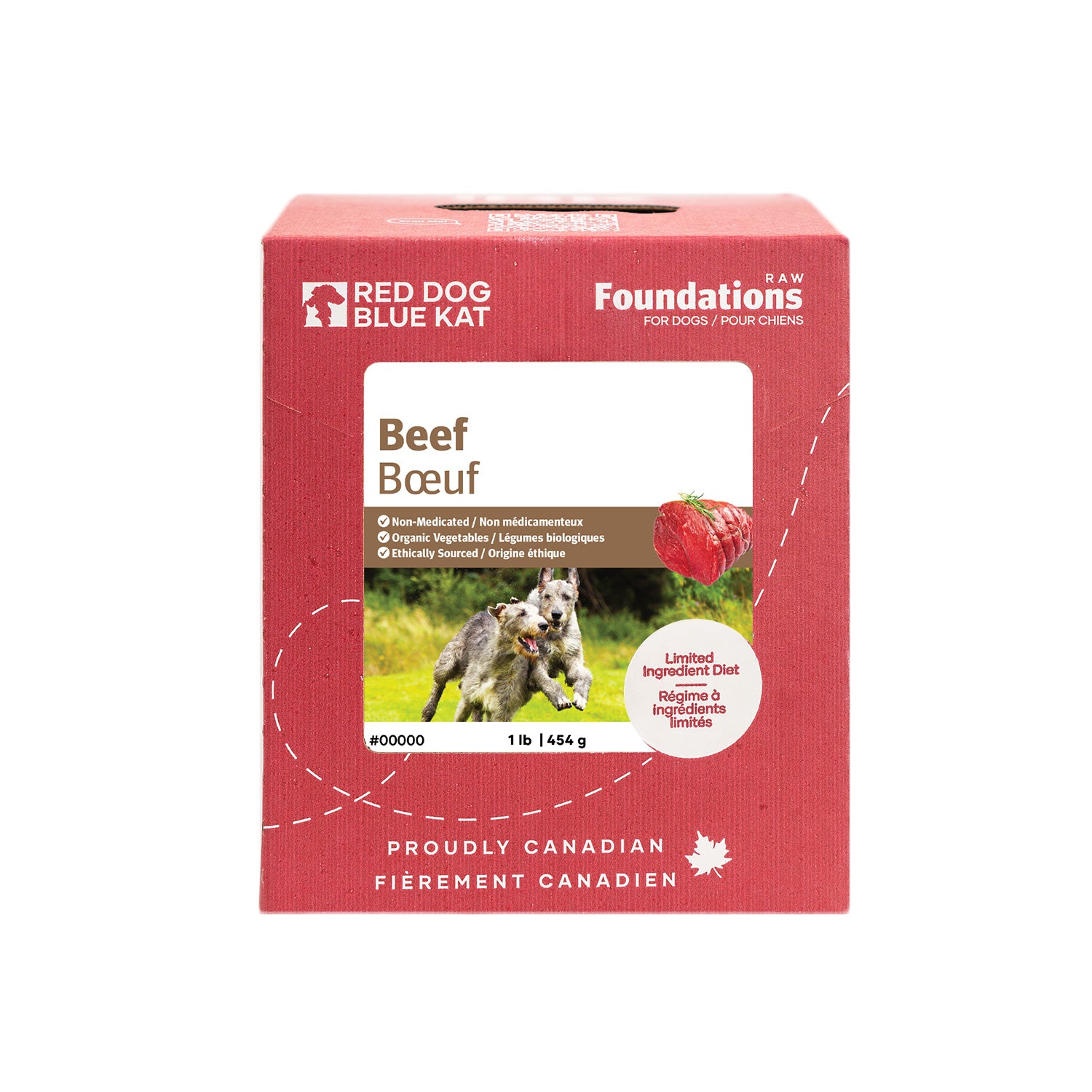 Red Dog Blue Kat Foundations Beef Recipe for Dogs - Grain-Free, High-Protein Dog Food - Perfect for Adult Dogs with Sensitive Stomachs - Ideal for Daily Meals & Training Treats