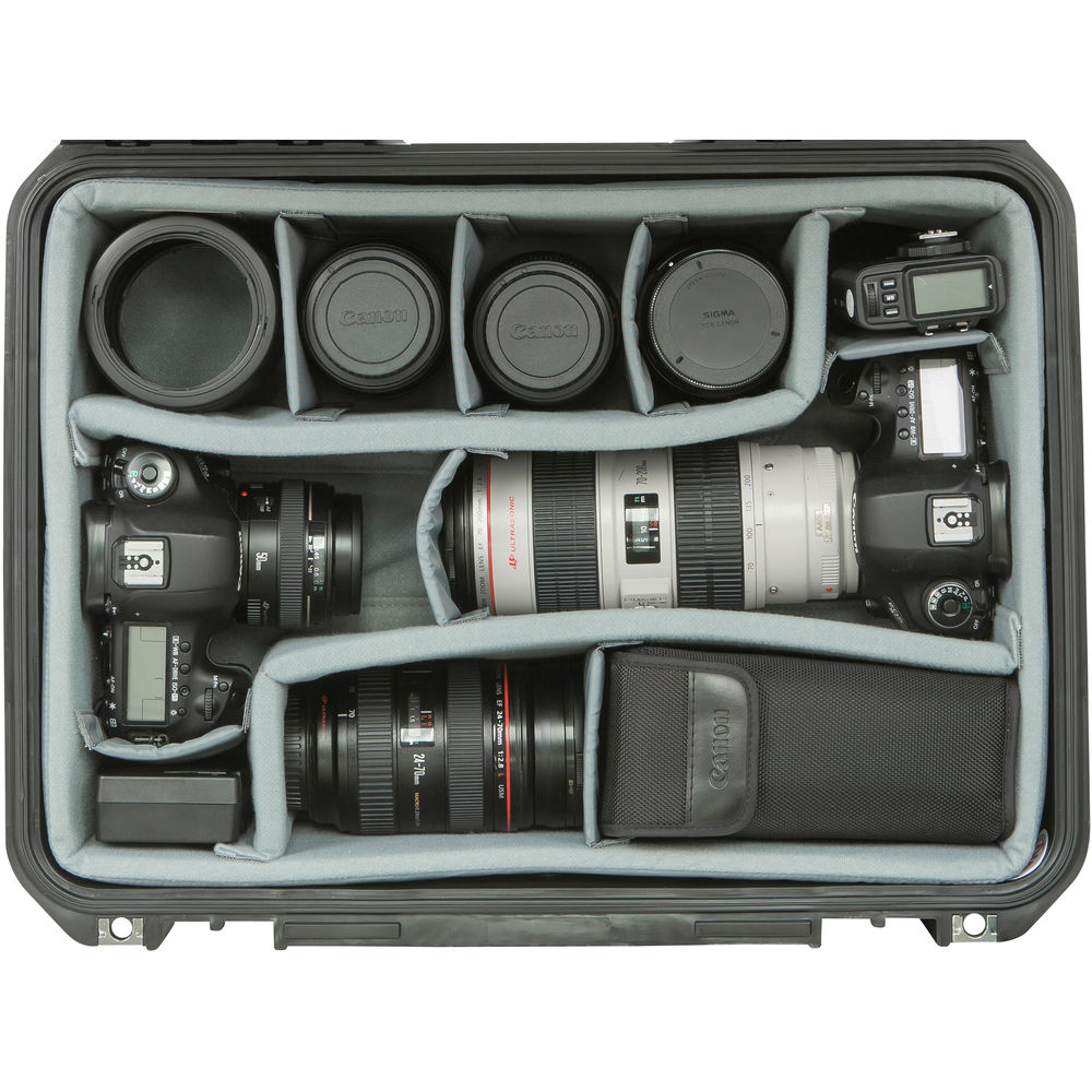SKB iSeries 1813 7 Case with Think Tank Photo Dividers & Lid Organizer - Durable Hard Shell Protective Case for Camera Equipment, Electronics & Tools - Perfect for Travel, Storage & Professional Photography