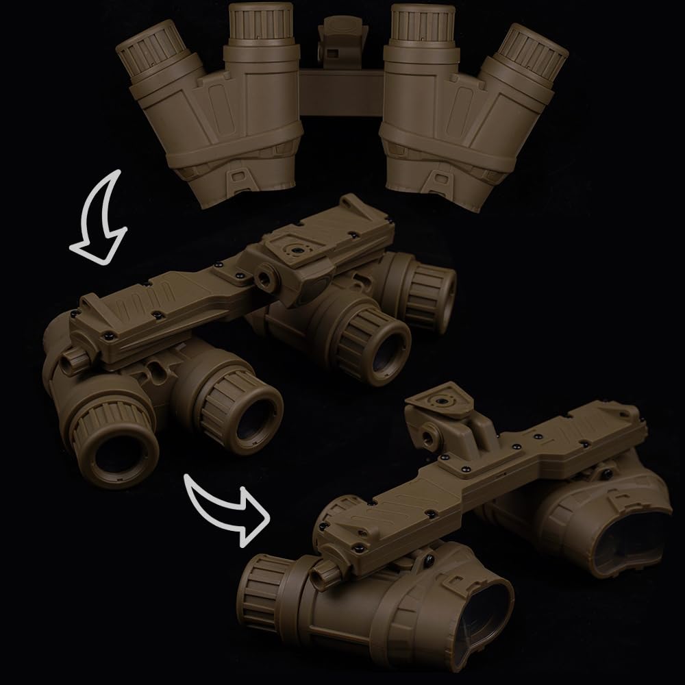 Tactical GPNVG-18 Dummy Night Vision Goggles Model - Realistic Helmet Mount NVG Replica for Military Cosplay & Airsoft Training | Perfect for Tactical Gear Display, Halloween Costumes & Airsoft Battles