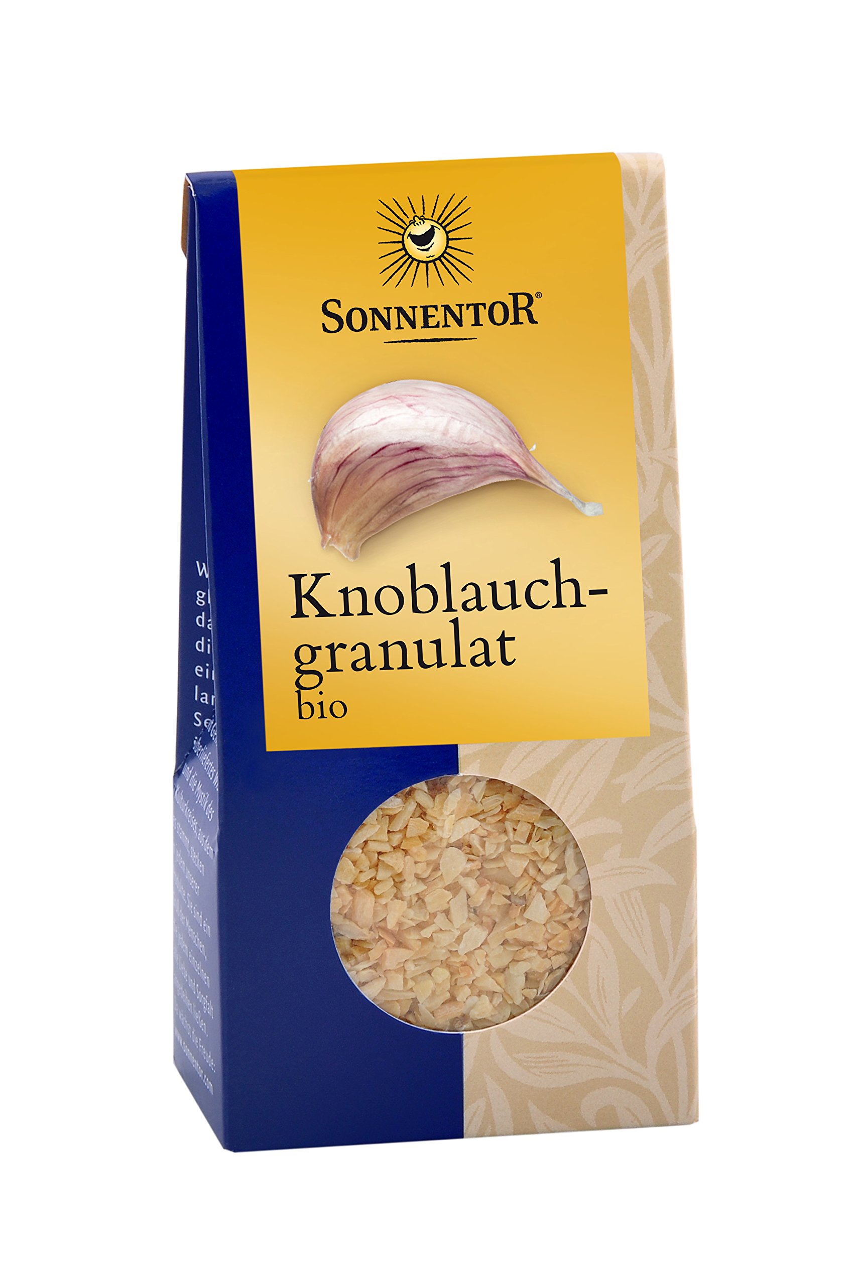 Organic Sonnentor Garlic Granules, 40g | Dried Garlic Powder for Cooking, Seasoning & Spice Blends | Perfect for Soups, Sauces, Pasta & Mediterranean Dishes