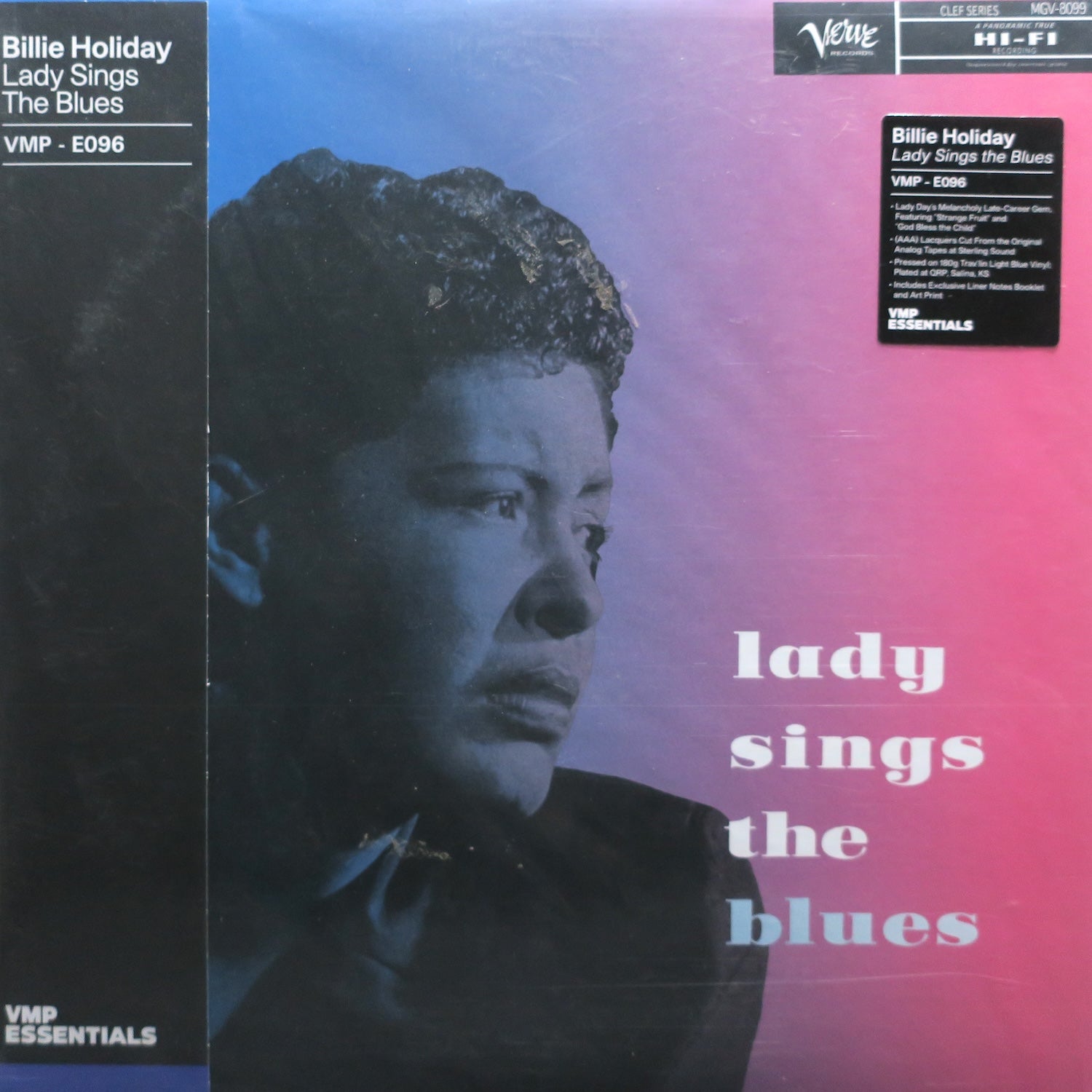 Billie Holiday 'Lady Sings The Blues' 180g Light Blue Vinyl LP Record with Art Print - Jazz Music Collector's Edition for Audiophiles & Home Decor
