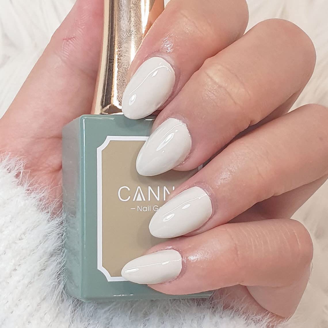 CANNI 16ml Gel Nail Polish - Large Bottle Milk Tea Series, Shining Soak Off UV Gel Varnish, Requires UV Light to Cure (C061) - Perfect for Salon, Home Manicure & Nail Art Designs