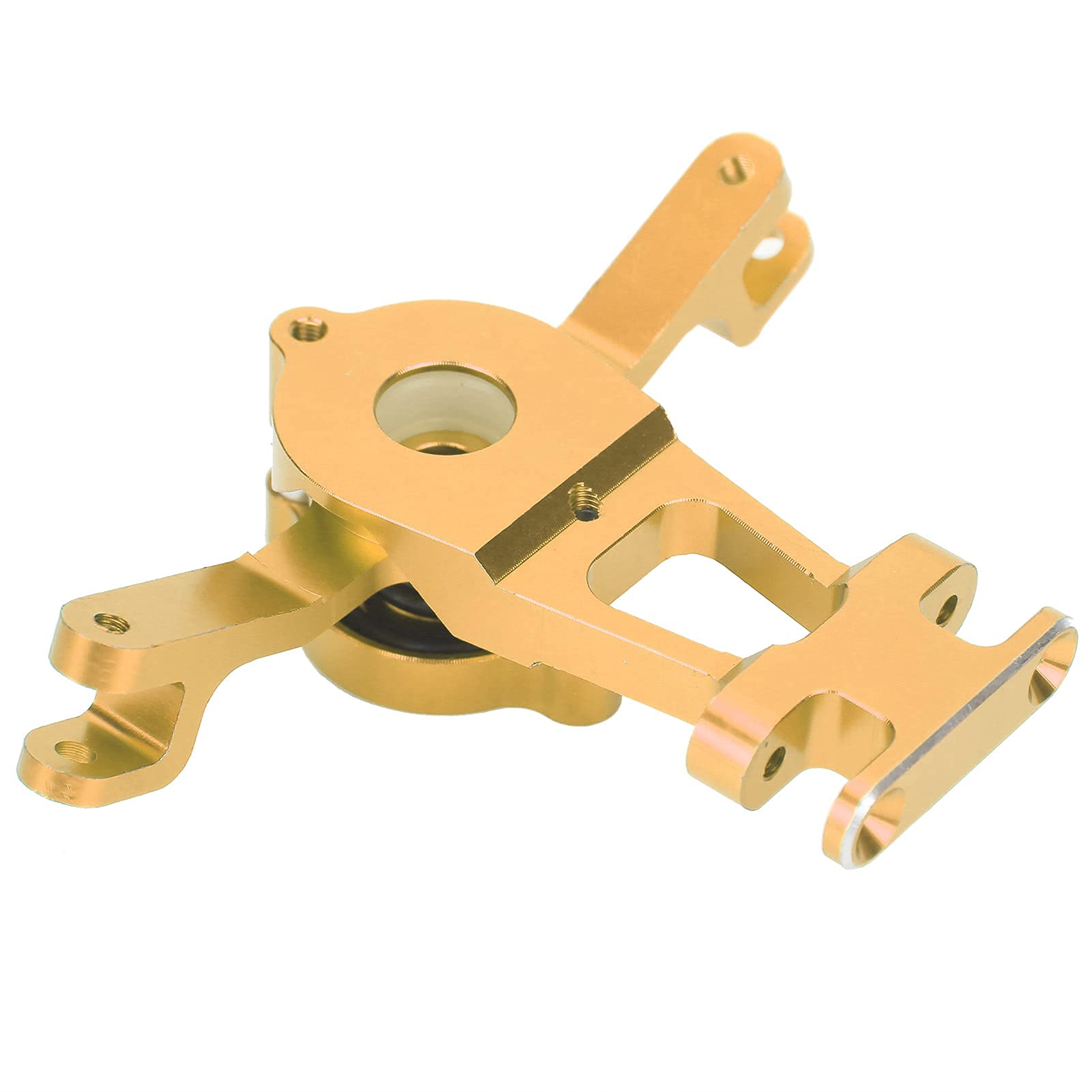 Dilwe RC Bell Crank Steering Assembly - Durable Aluminum Alloy Upgrade Parts for TRAXXAS EREVO 2.0/Summit 1/10 RC Cars (Gold) | Enhanced Precision & Control for Off-Road Racing & Crawling