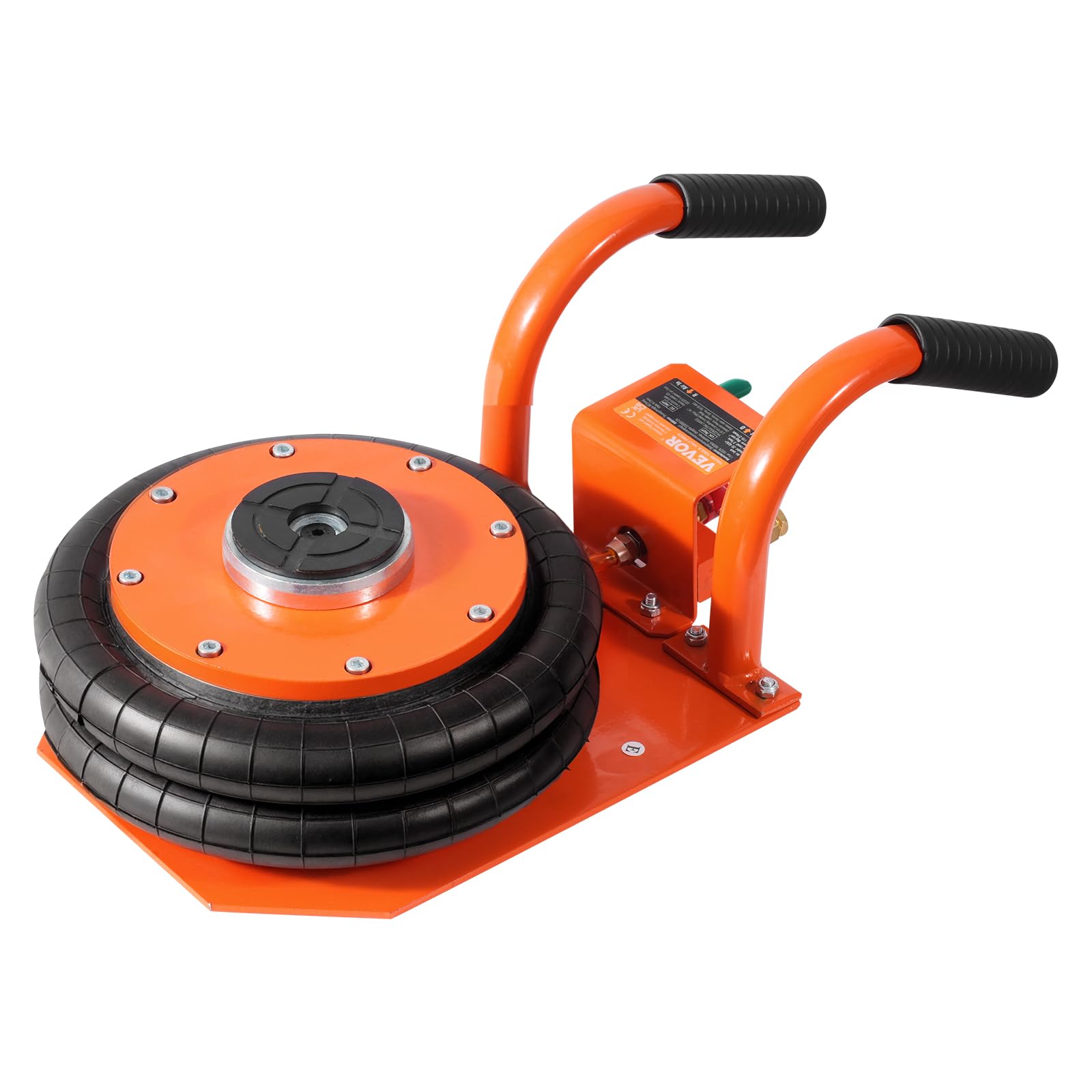 VEVOR 3 Ton/6600 lbs Air Jack for Car Repair - Heavy Duty Two Bag Pneumatic Lift with 6 Steel Tubes, Thick Rubber Pad & Heightened Column (Lifts up to 14.3