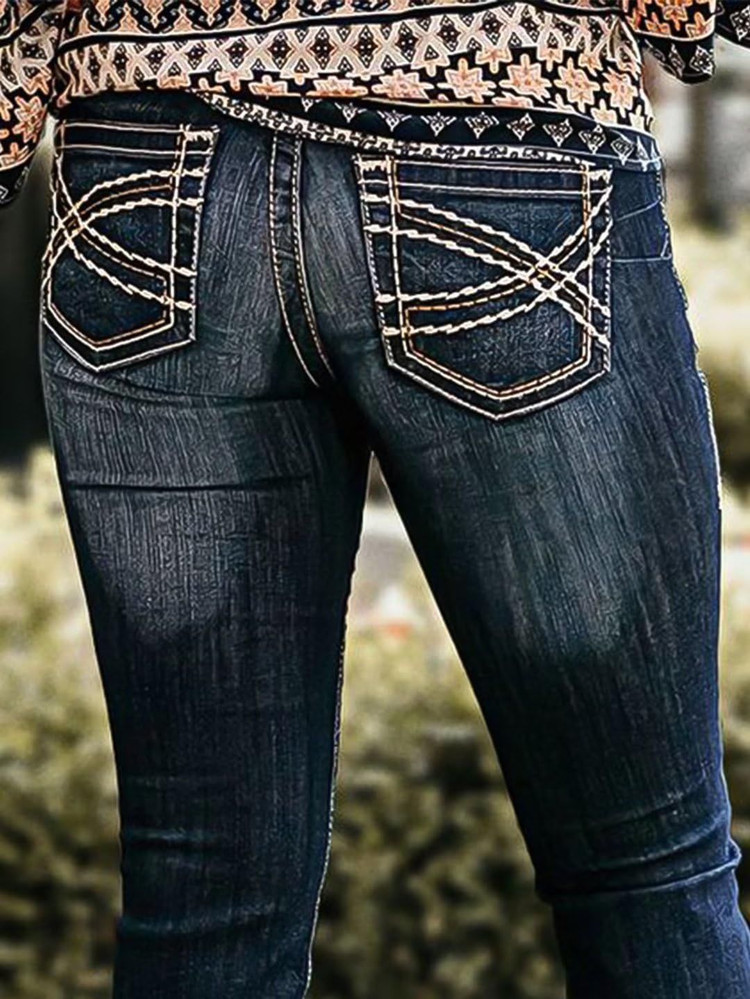 Flamingals Women's Boot Cut Flare Jeans - Butt Lifting & Tummy Control High Waisted Denim Pants for Casual Wear & Night Out