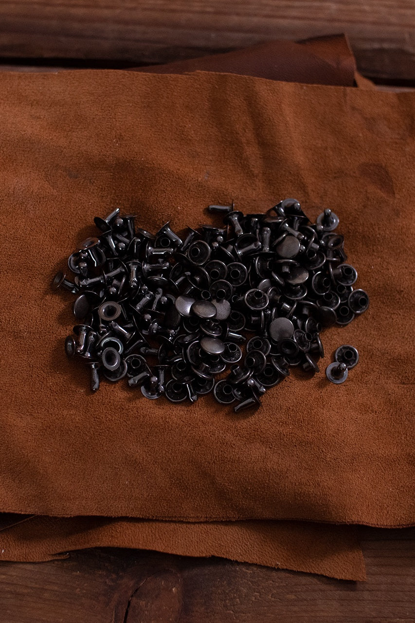 Hollow Rivet KØ9.2 x L9.0 mm Iron/Anthracite - Heavy Duty Fasteners for Metal Fabrication, Automotive & DIY Projects