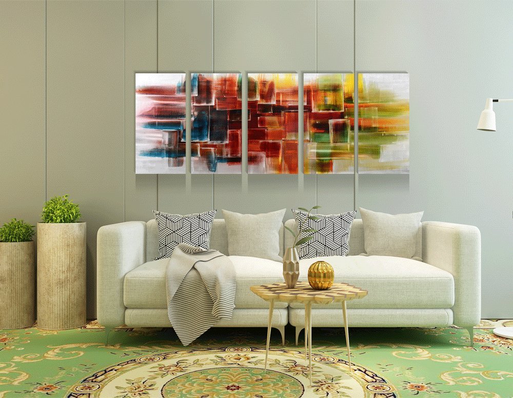 Abstract Metal Wall Art - Handcrafted Aluminum Modern Wall Decor for Living Room, Bedroom & Kitchen - Large Contemporary Artwork for Home & Office Decor