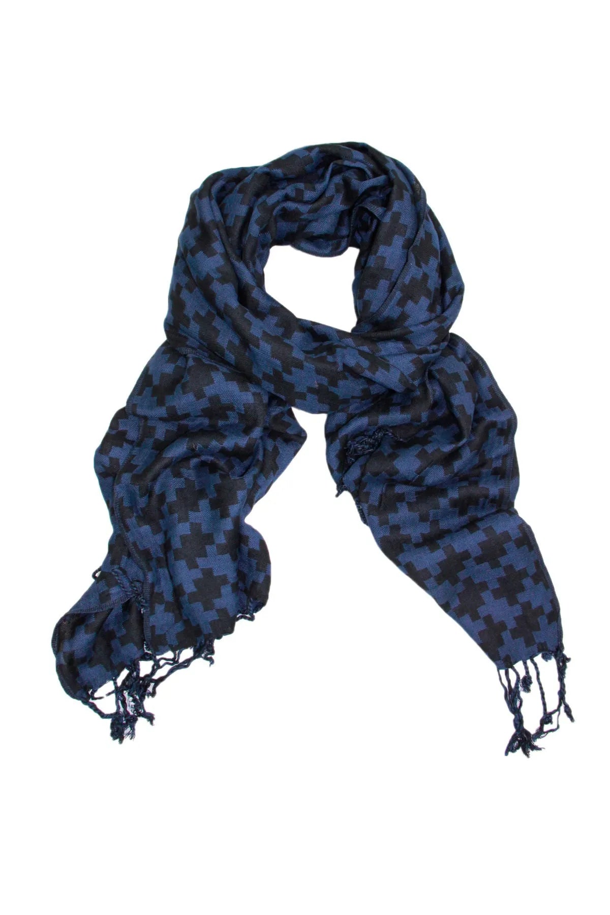 Houndstooth Print Scarf for Women - Soft Winter Fashion Accessory - Perfect for Office, Travel and Cold Weather Outfits