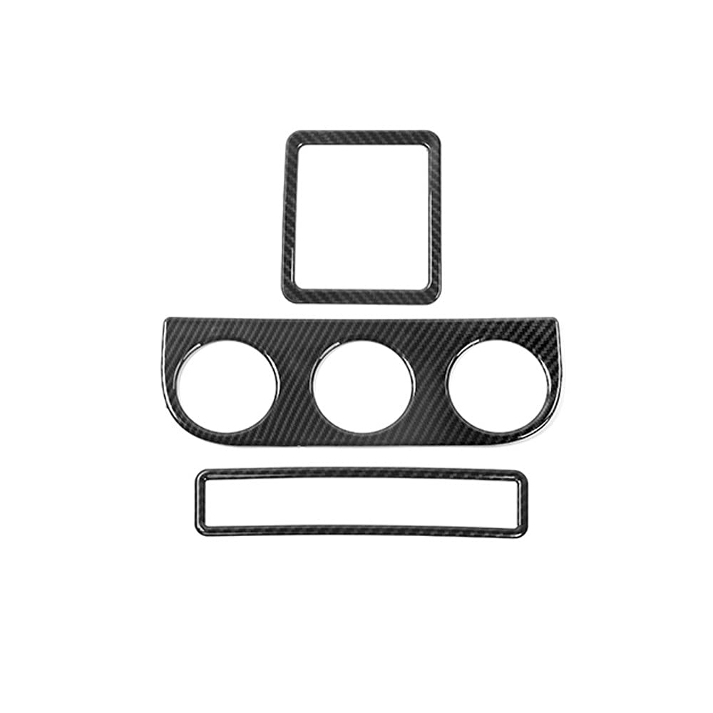 Carbon Fiber ABS Window Lift & AC Switch Cover for Jeep Wrangler JK 2011-2017 - Interior Upgrade Accessories for Off-Road & Daily Driving