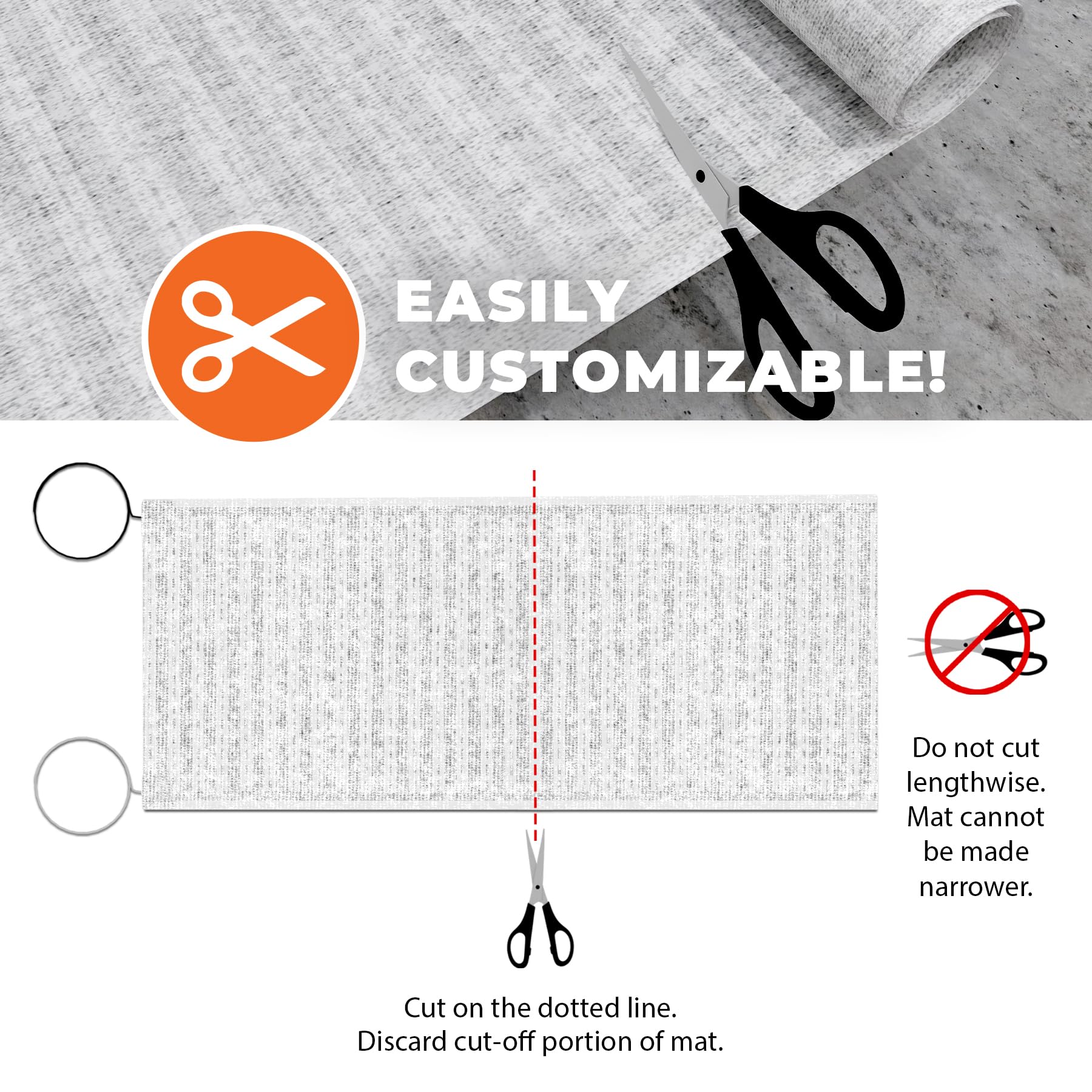 Tile QWT1.5X5F120 Electric Radiant Floor Heating Mat - 1.5'x5' 120V Under Tile, Stone & Laminate Flooring (7.5 sq ft Coverage) - Perfect for Bathroom, Kitchen & Basement Floor Warming