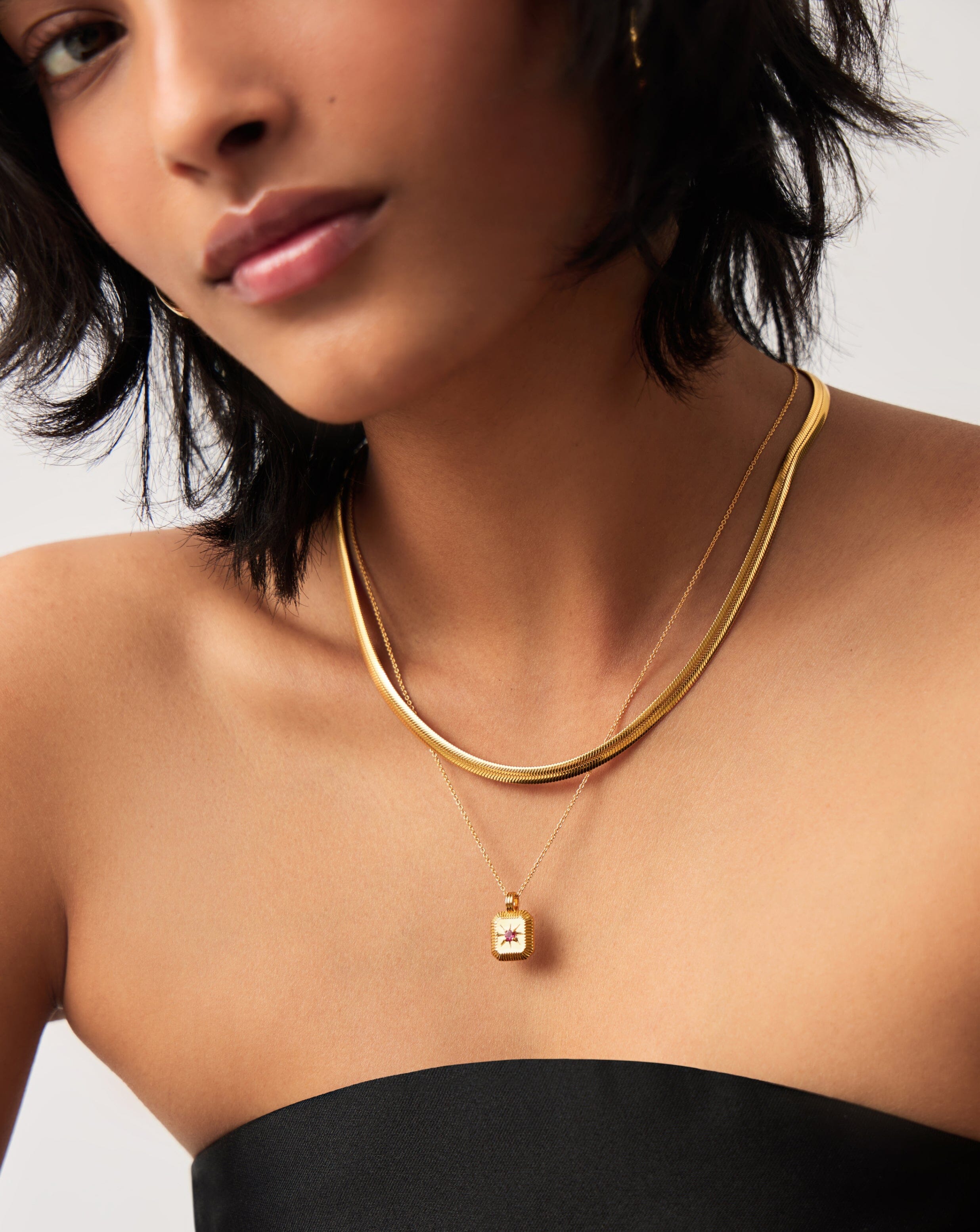 October Birthstone Pendant Necklace - 18k Gold Vermeil with Genuine Pink Tourmaline | Elegant Jewelry Gift for Women, Birthday, Anniversary & Special Occasions