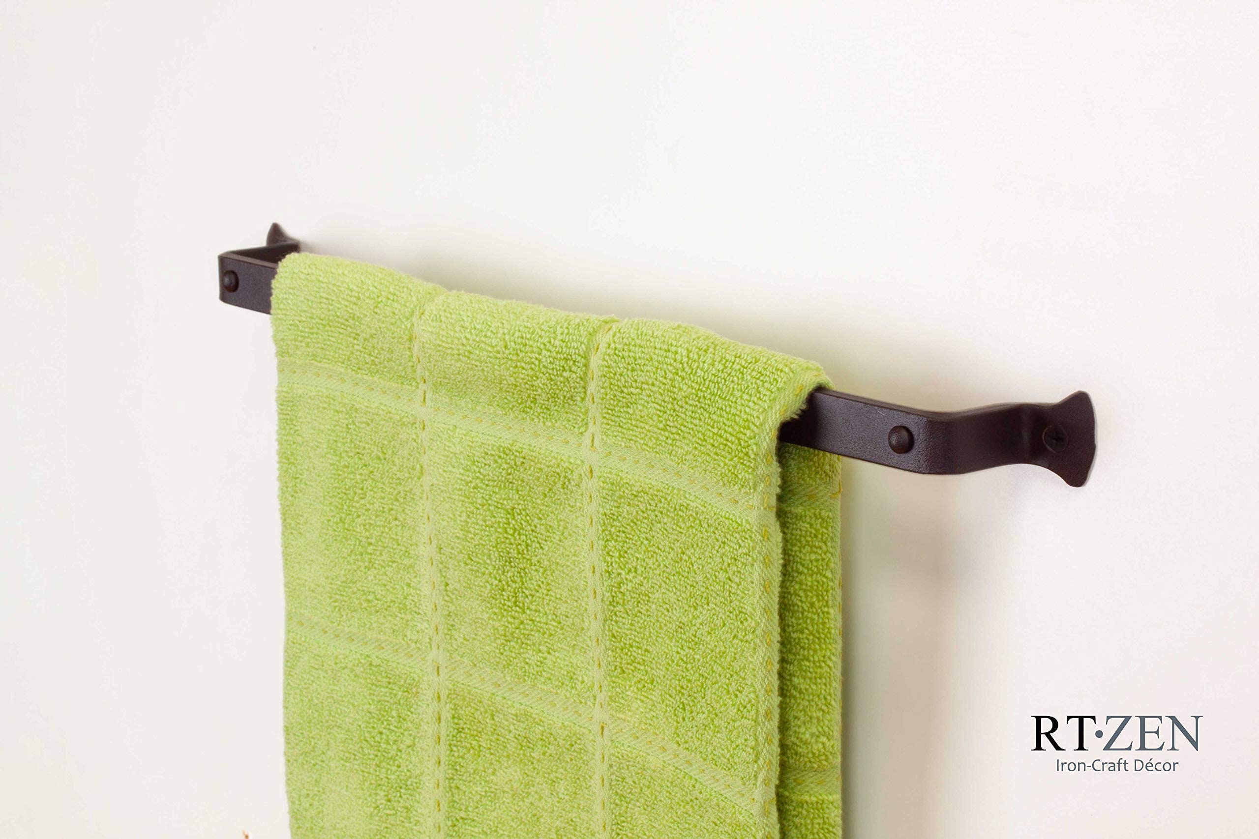 RTZEN Farmhouse Bathroom Towel Holder - 17