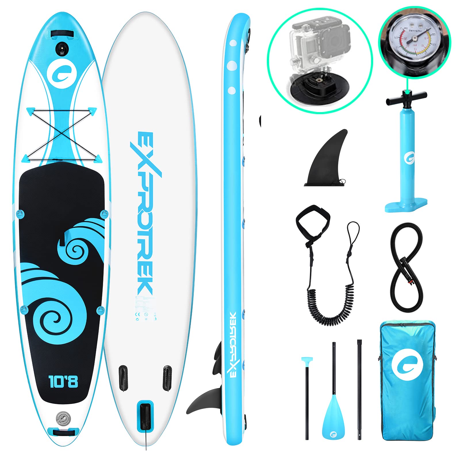 **Exprotrek Inflatable Stand Up Paddle Board (SUP) - 6
