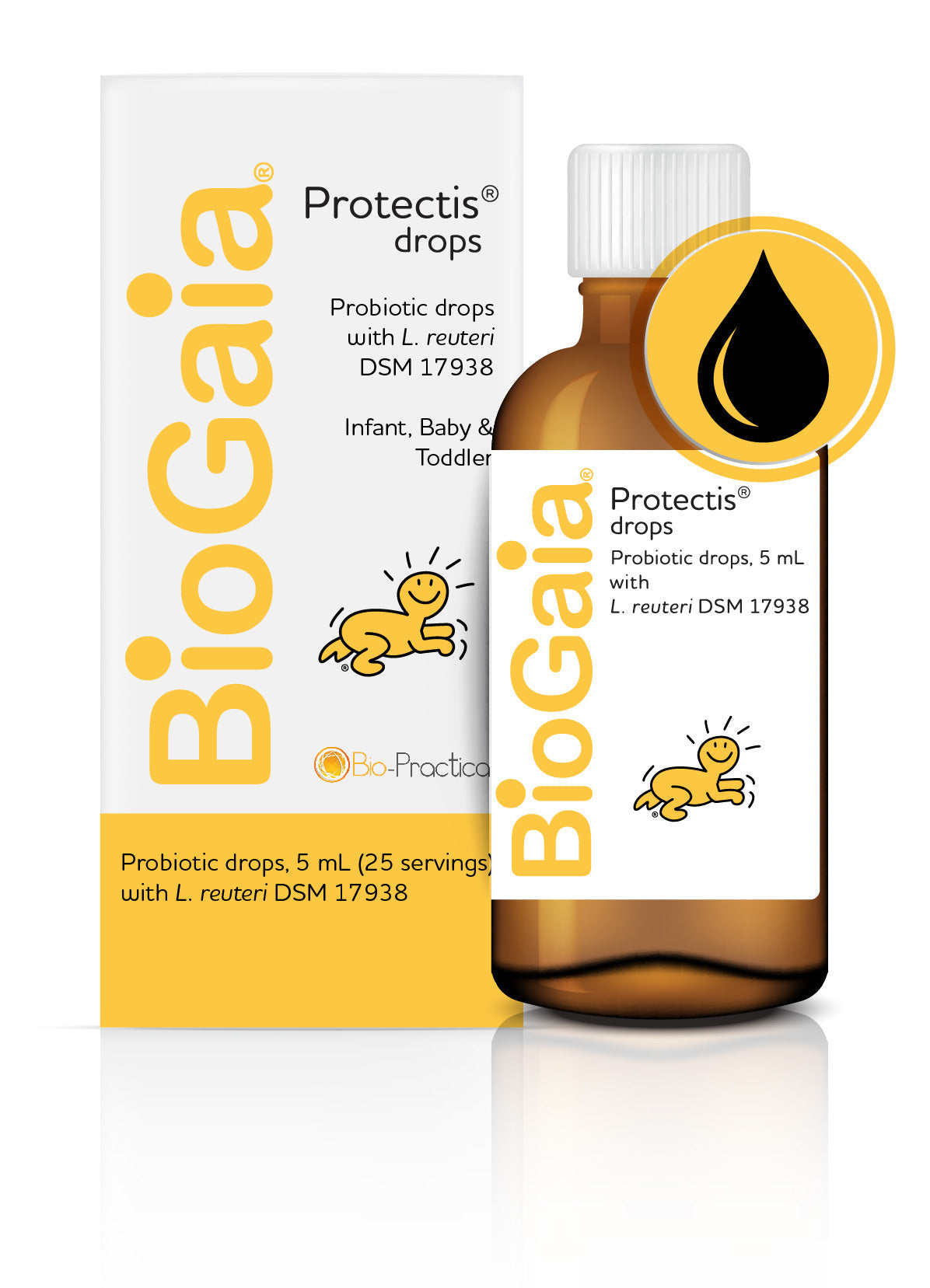 BioGaia Protectis Probiotic Drops for Babies & Kids - Supports Digestive Health & Immune System - Ideal for Colic, Diarrhea & Gut Balance